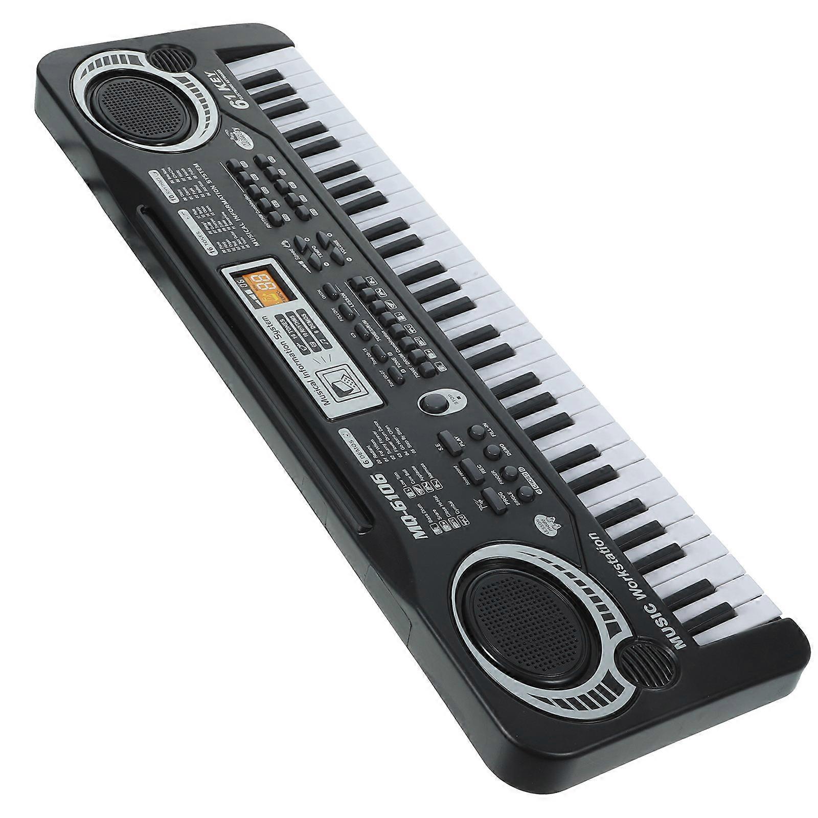 Electronic Piano Keyboard Children 61 Keys Design Educational Plaything Volume Adjustment Sound Exploration 1Pack