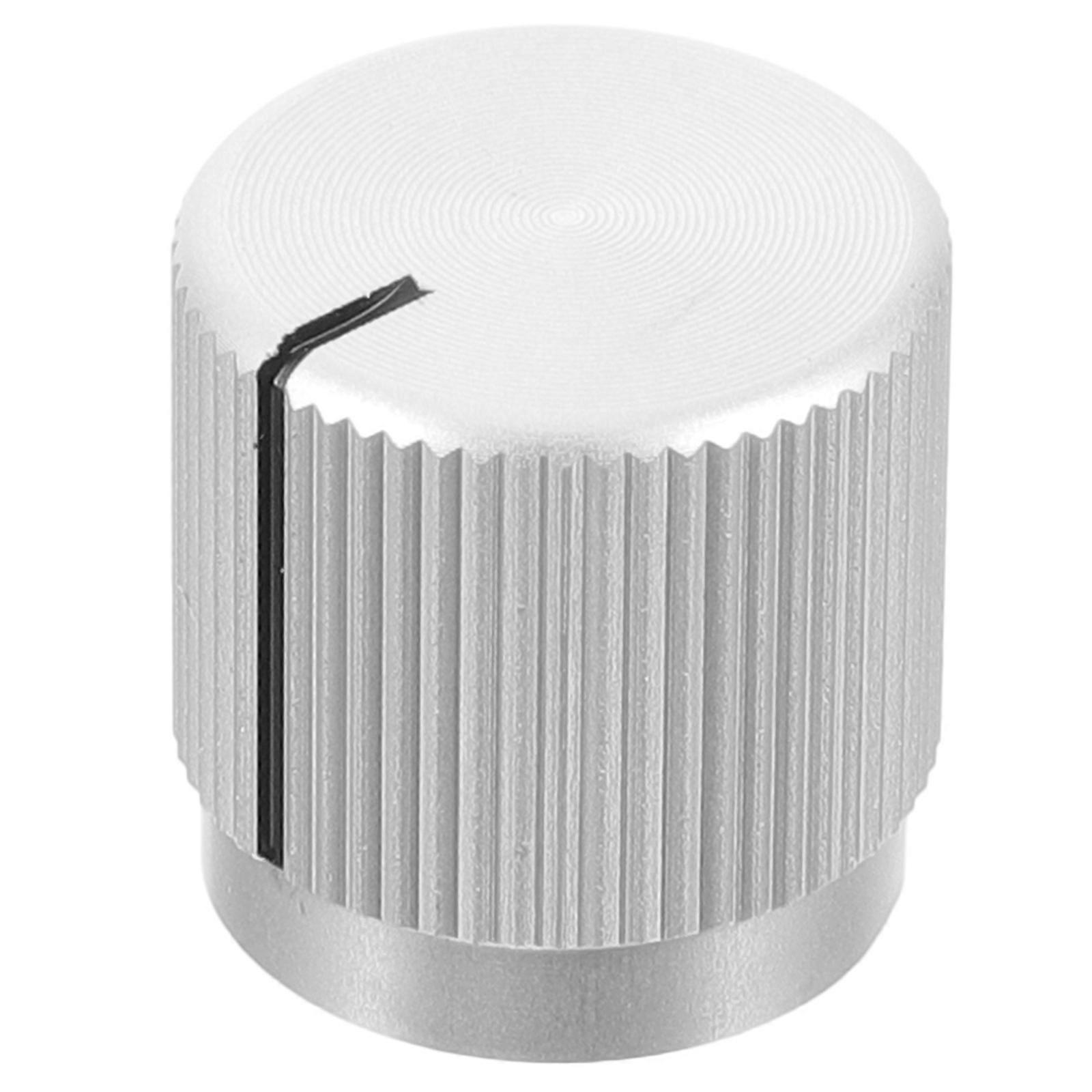 Aluminum Control Knobs Tone Control Knob Silver 1.5X1CM Volume Control 1Set