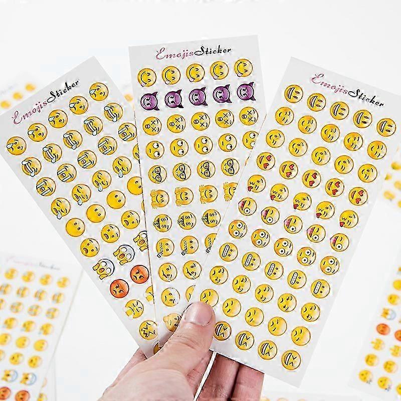 12 Sheets Emotion Stickers (660PCS)