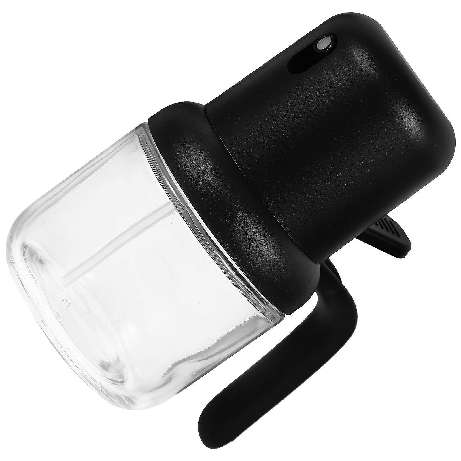 Black Glass Oil Sprayer Bottle for Kitchen Use with Fine Oil Control and Visible Capacity 10 oz