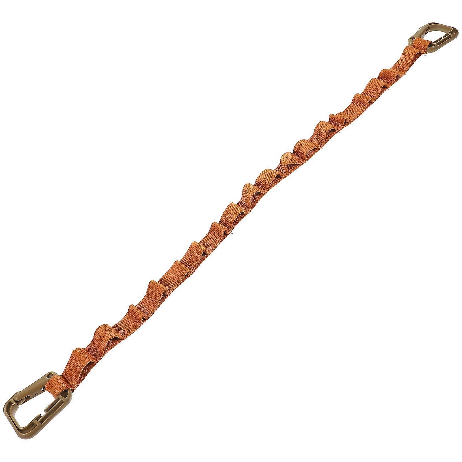 Multifunctional Camping Strap for Hanging Clothes and Gear Made of Polyester Cotton Khaki 6.56FT