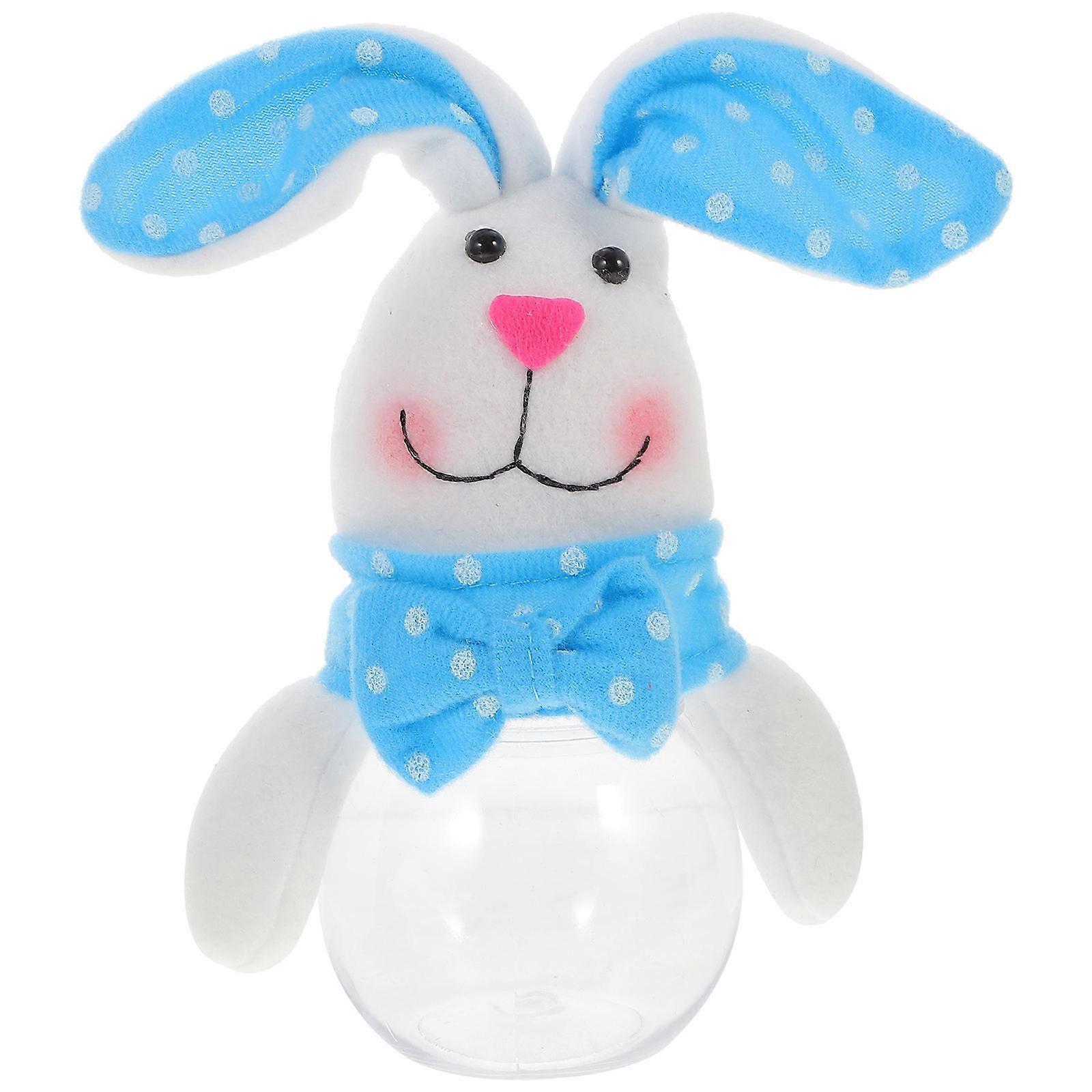 Easter Theme Candy Container Transparent Candy Box For Family Gathering 24X12X7CM Storage 1Pcs