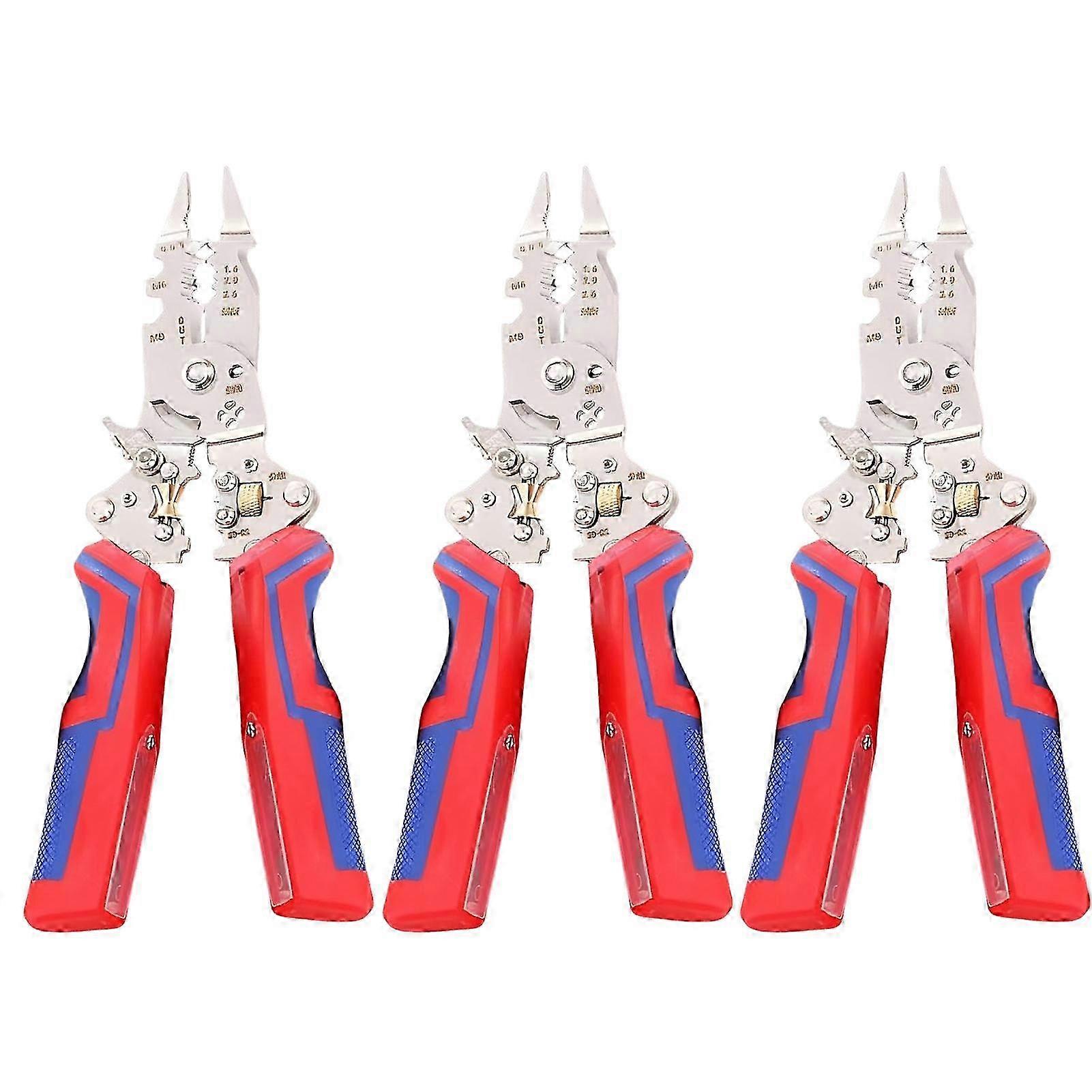 2025 13-in-1 Foldable Electrician Pliers with Voltage Tester, Multi-function Adjustable Wire Stripper Repair Tool for Cutting, Crimping and Pulling