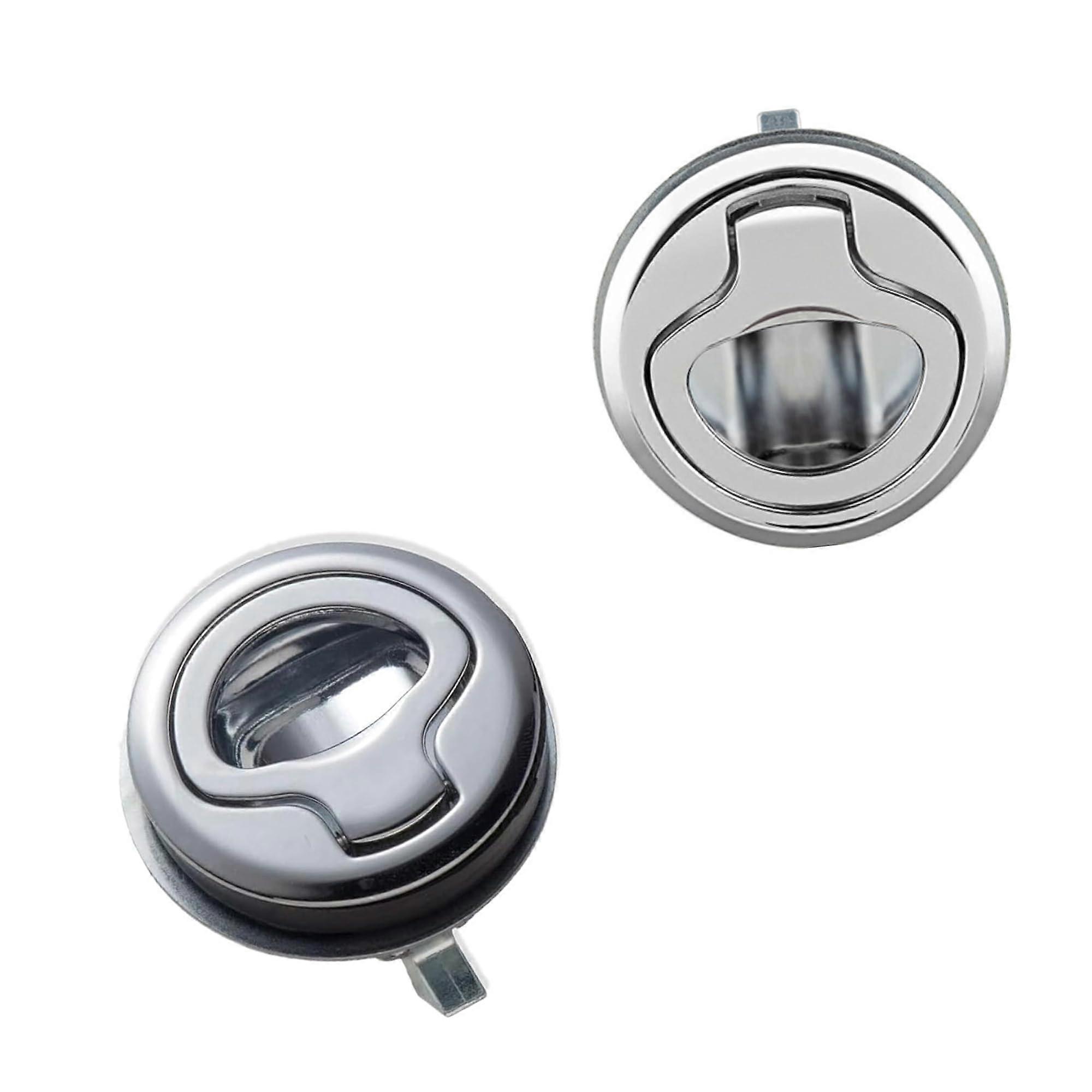 Pull Lock Stainless Steel Flush Pull Latch for Camping Boat Caravan Pack of 2