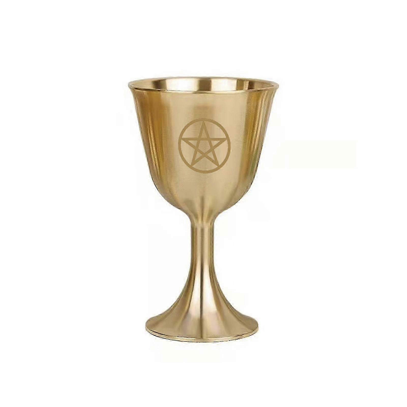 Ceremony Divination Altar Chalic Prop Ritual Cup Triple Moon Altar Goblet 26s