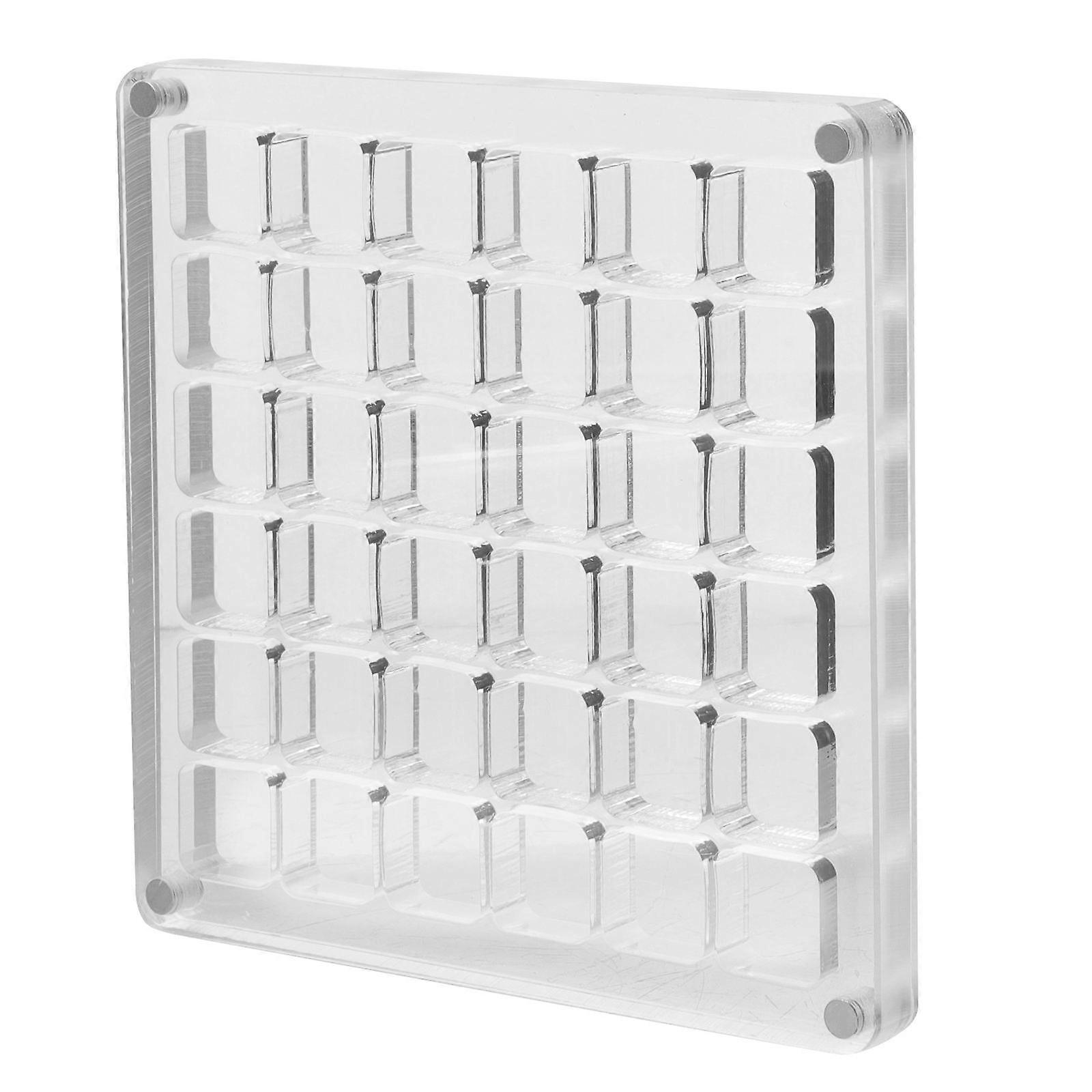 Acrylic Seashell Display Storage Box 36 Holes Transparent Organizer Frame