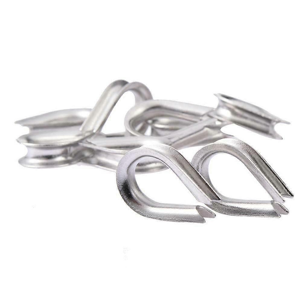 10 Pieces M8 304 Stainless Steel Wire Rope Thimble for 8 mm Wire Rigging Motorcycle Parts