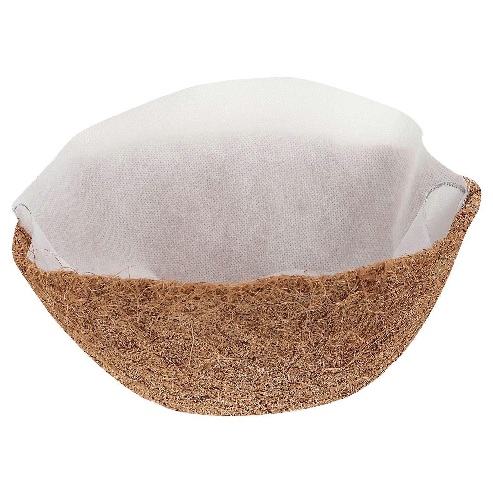 Decorative Round Coconut Fibre Planters For Gardening Enthusiasts In 10 Inch Size With 2 Sets
