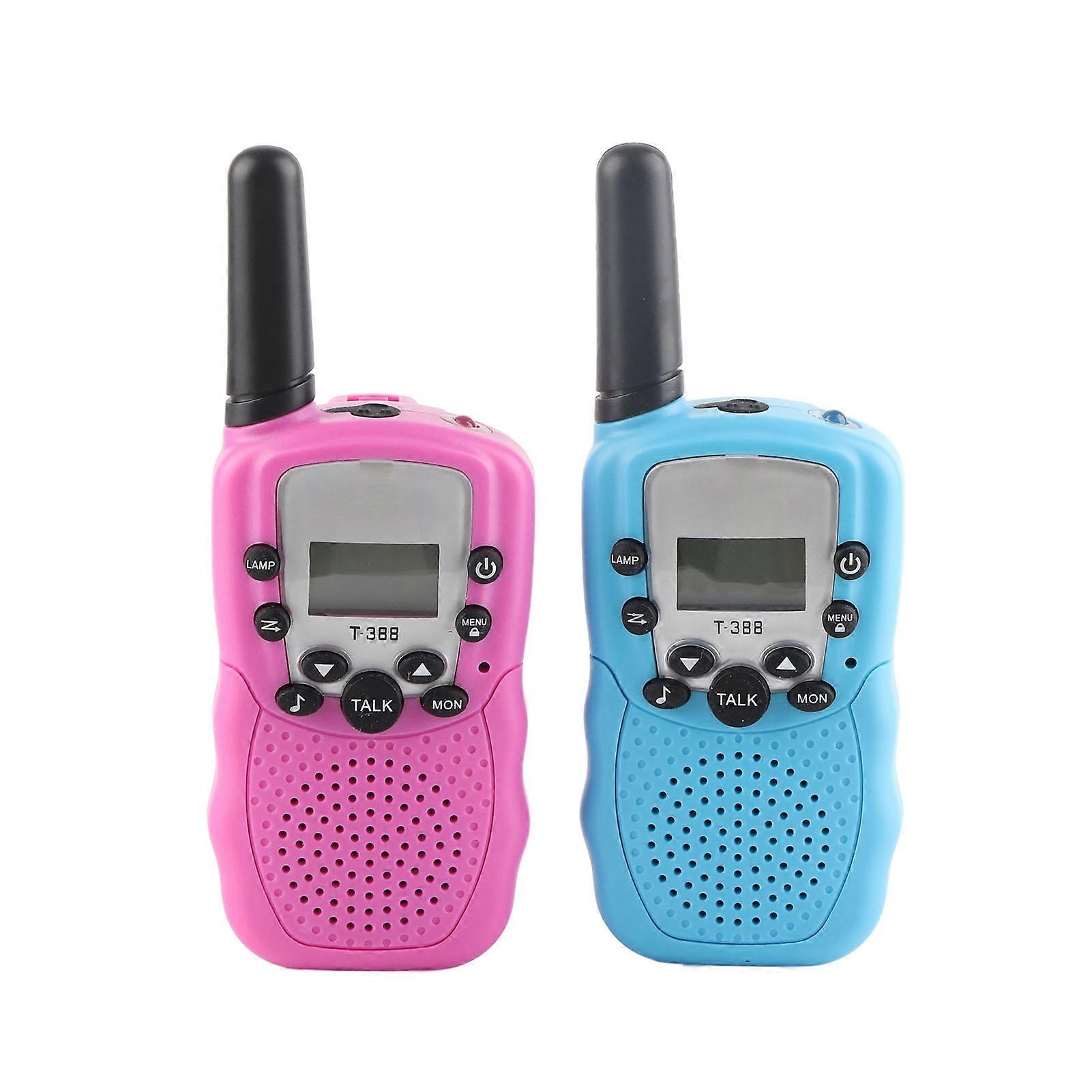 2 Pcs Kids Walkie Talkie 3 Km Long Range Intercom Portable Strong Anti Interference Two Way Radio for Outdoor