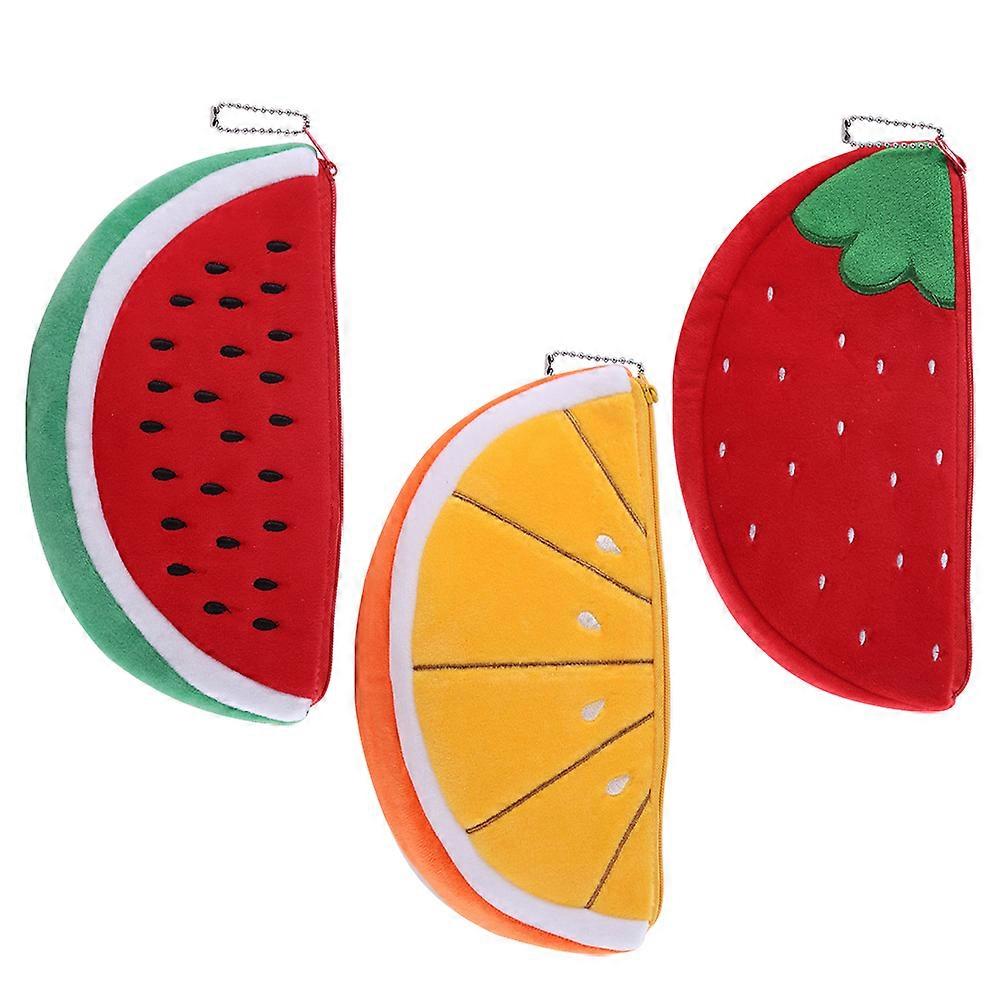 Artistic Storage Pouch Coin Wallet For Family Members In Assorted Color With Compact Shape For Travel 3Pcs