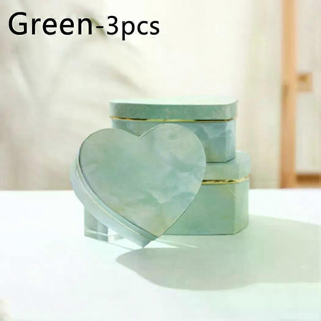 Gift Box Candy Container Case DIY Gift Heart Shaped Marbled Packaging Box