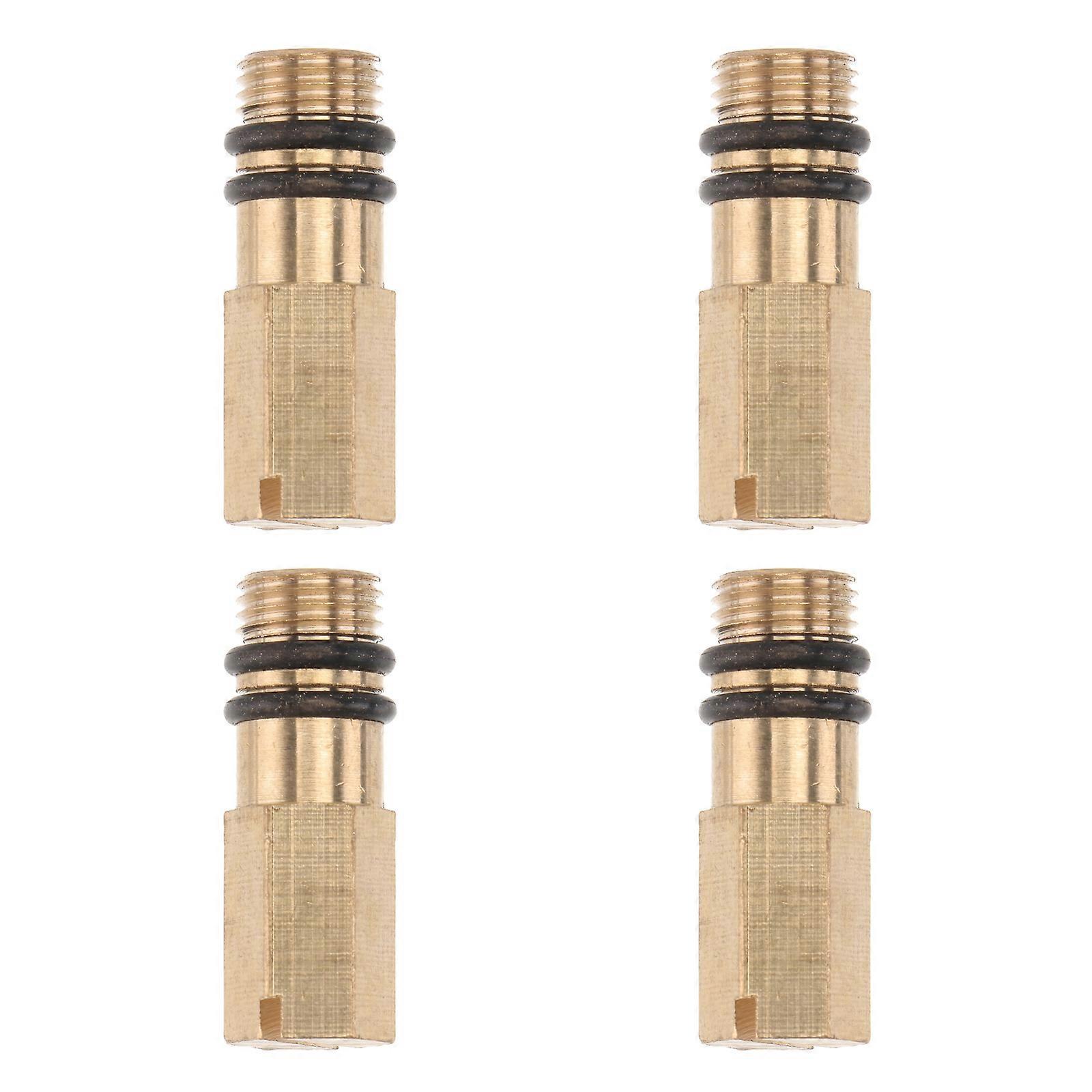 Copper Faucet Plug for DIY Golden Color Durable and Practical for Bathroom Balcony and Kitchen Faucets Fits Single Hole Cold Water 4 Pieces