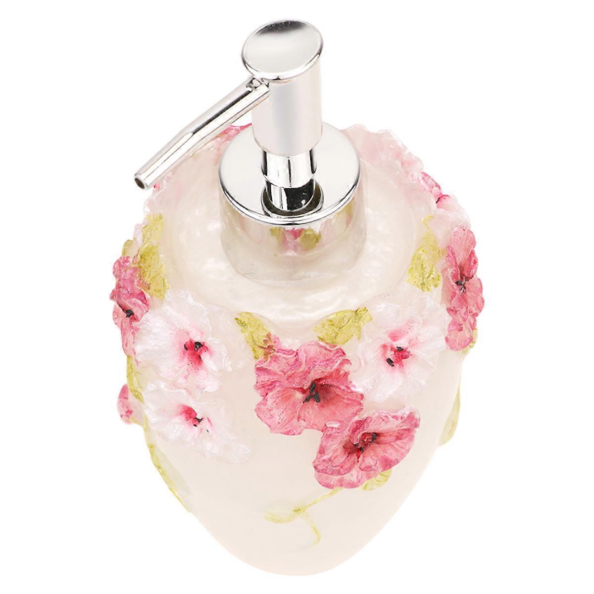 Portable Hand Wash Dispenser Bottle 300ML Refillable And Creative Floral Shape Ideal For Outing And Home Use 1Set