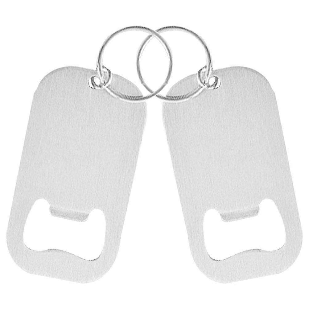 Stainless Steel Keychain Bottle Opener Set for & Beverage Caps – Compact Lightweight Bar & Kitchen Tool for Travel and Restaurant Use
