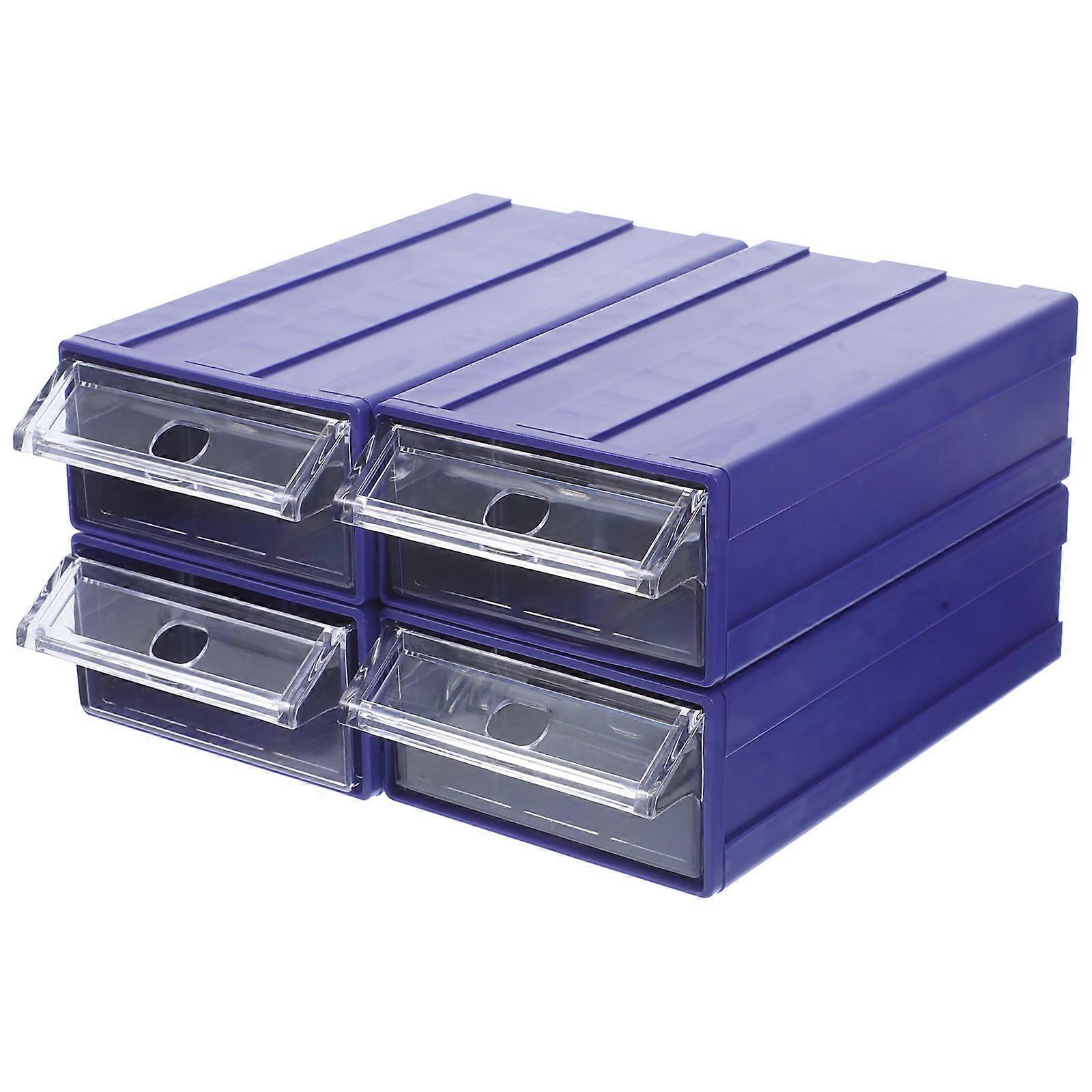 4Pcs Storage Organizer Box For Shoes Holder Rectangular Shape 18X9.5X5cm Ideal For Home Organization With Bright Style