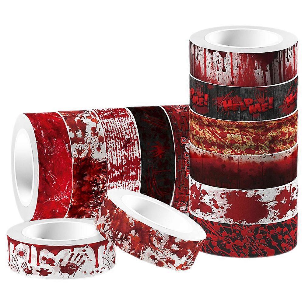 Assorted Color Halloween Washi Tapes For Scrapbooking 12 Rolls Paper Craft Making Decorations