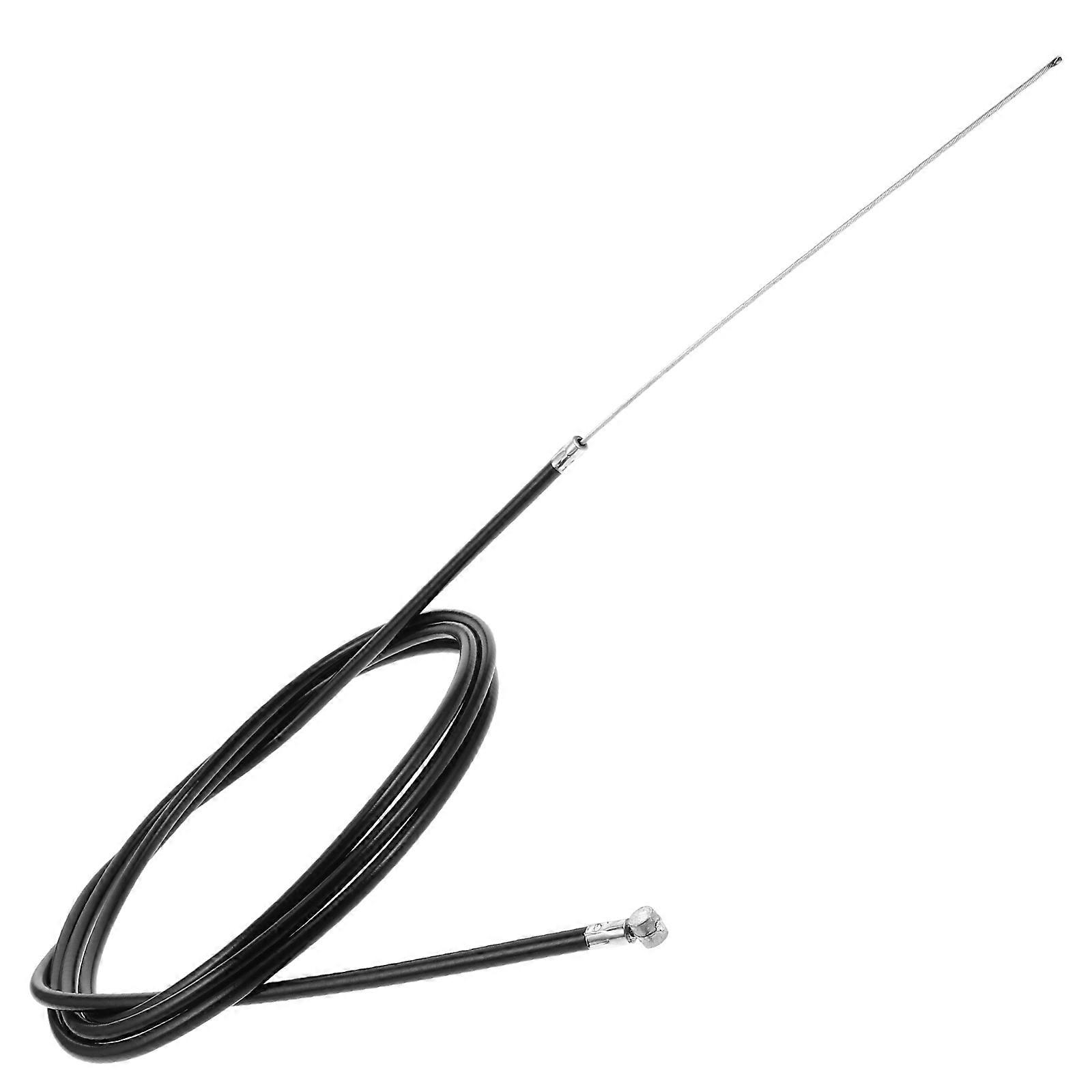 Bicycle Brake Cable with Rubber and Steel Wire for Mountain Bikes Ensuring Durability and Smooth Operation Black 0.5 inch