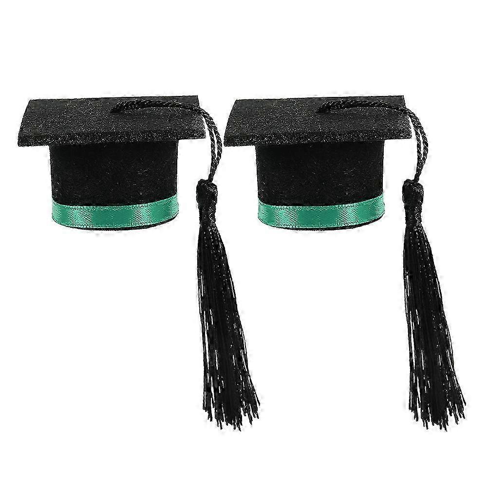 Lot de 2 mini bouchons de bouteille de vin avec pompons