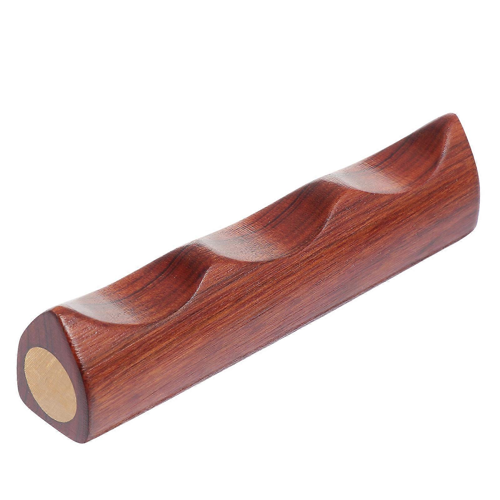 Brown Chinese Style Calligraphy Pen Holder Durable Synthetic Material for Storage Use Small Size
