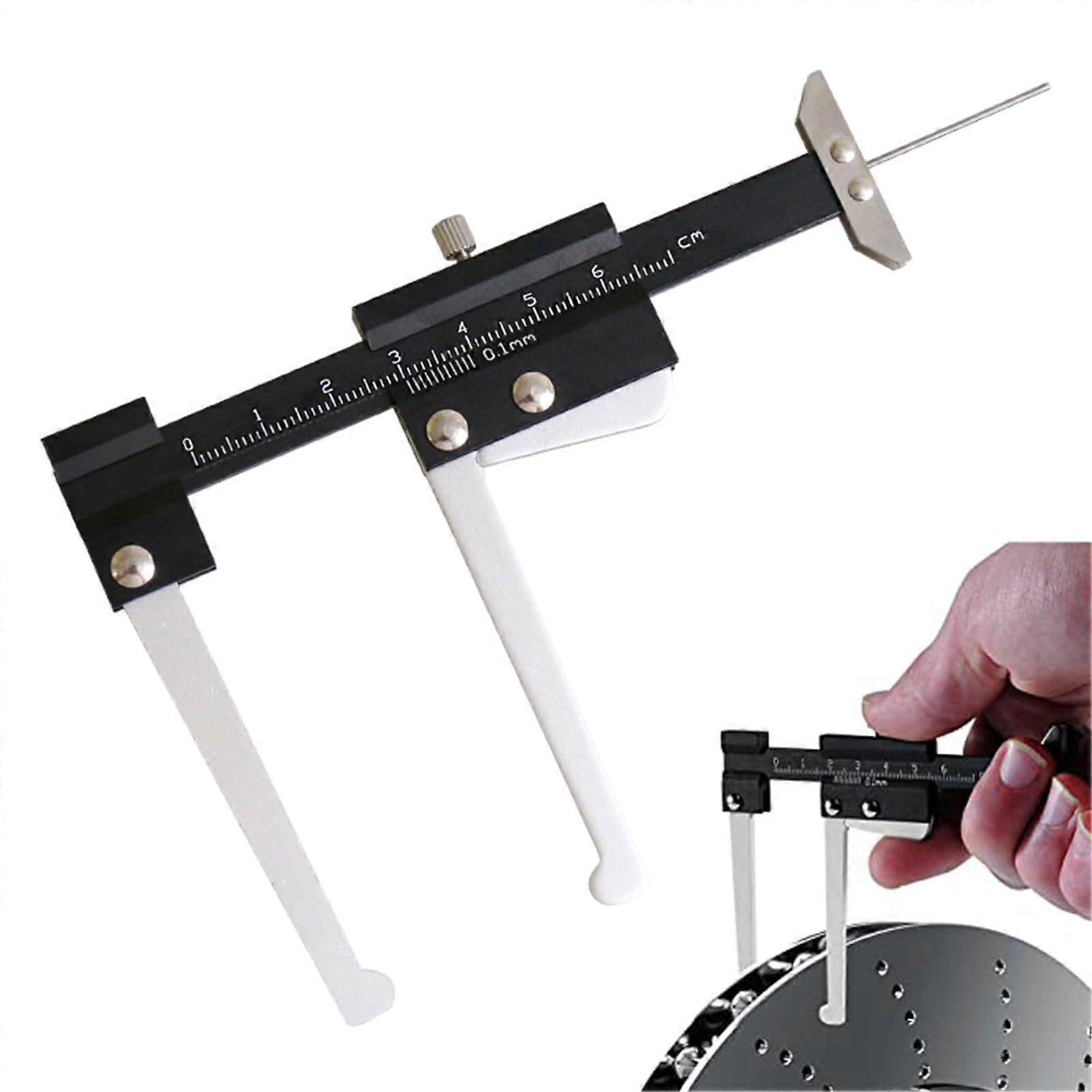 Bremsscheibenmesswerkzeug Quick-Thickness Gauge for Rotor Thickness and Pad Wear Check, Manual Car Mechanic Tool