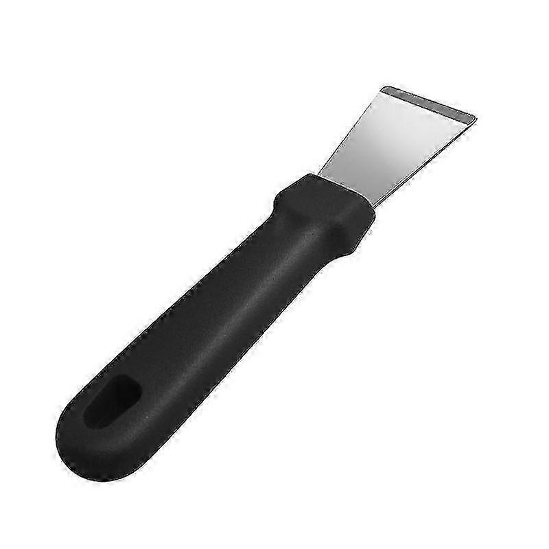 2025 Cleaning Scraper For Ovens Stoves Induction Hob Stainless Steel Multi-kitchen Scraper , Straight Version + Bending Version(2pcs)