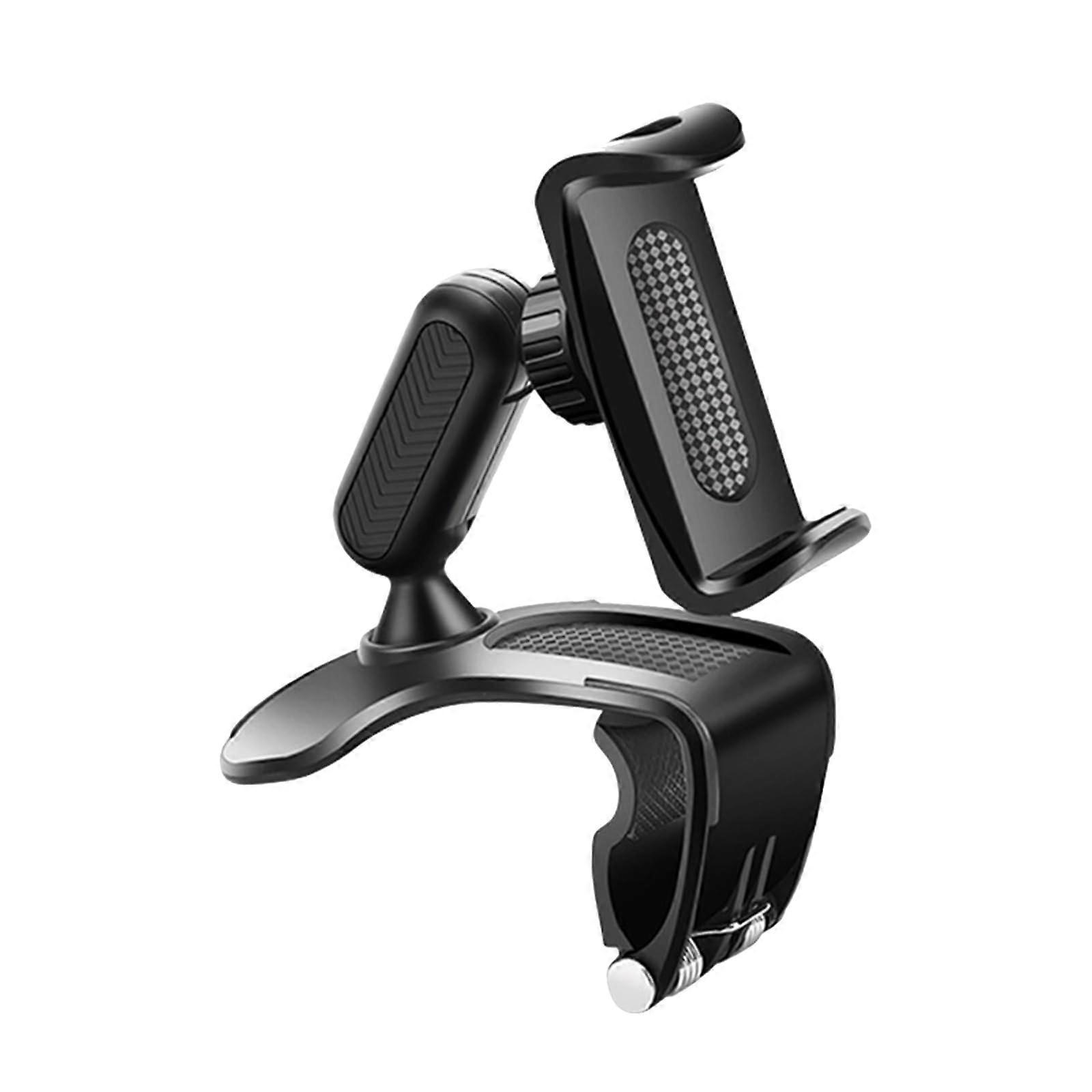 Car Dashboard Phone Holder, 360 Rotatable dashboard Cell Phone Holder, Car Mount dashboard Mobile Clip Stand Fits 4'–7' Phones (A)