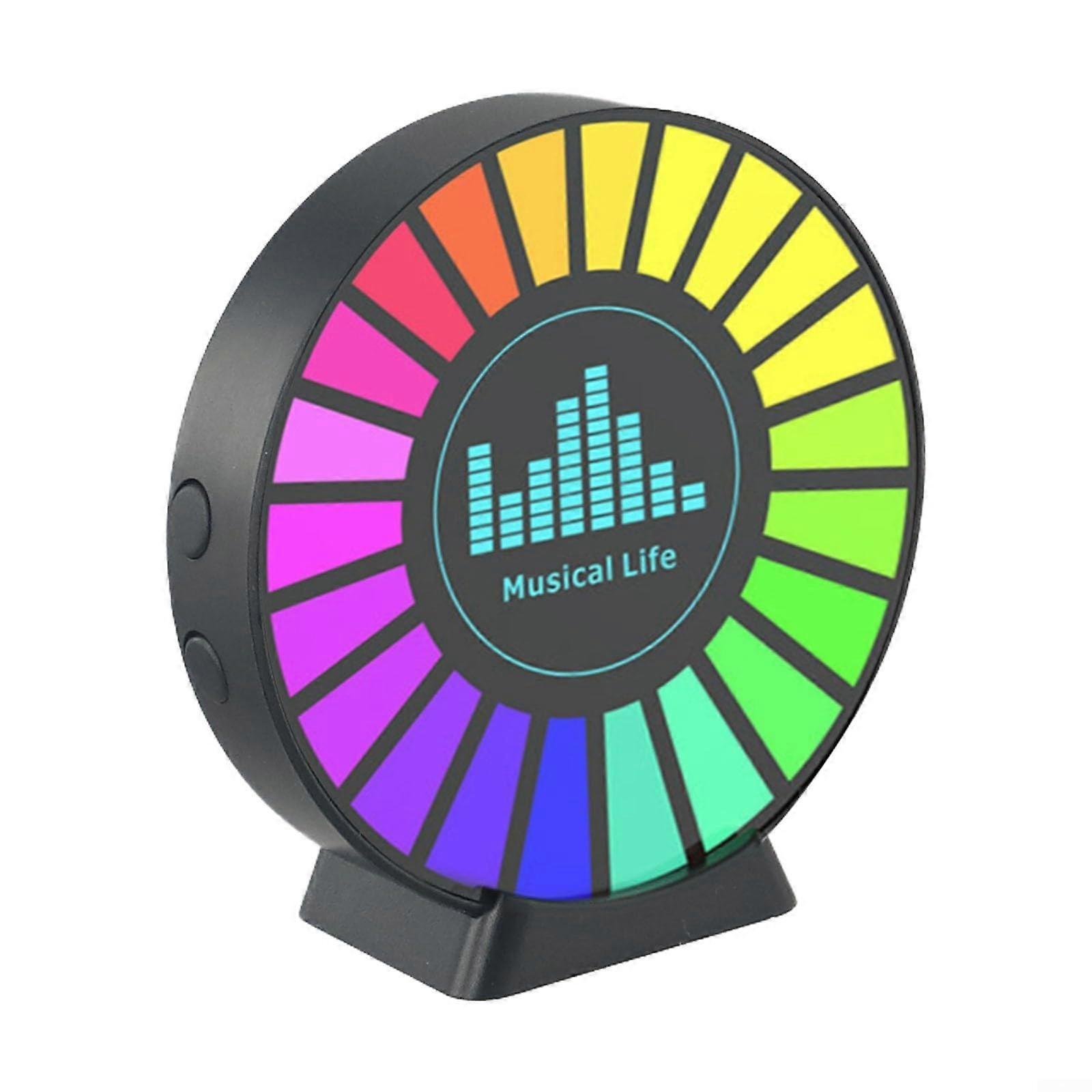 Sound Detection Light with 8 Speed Modes RGB Color Changing Sensor 2K HD Recording for Paranormal Research, Black
