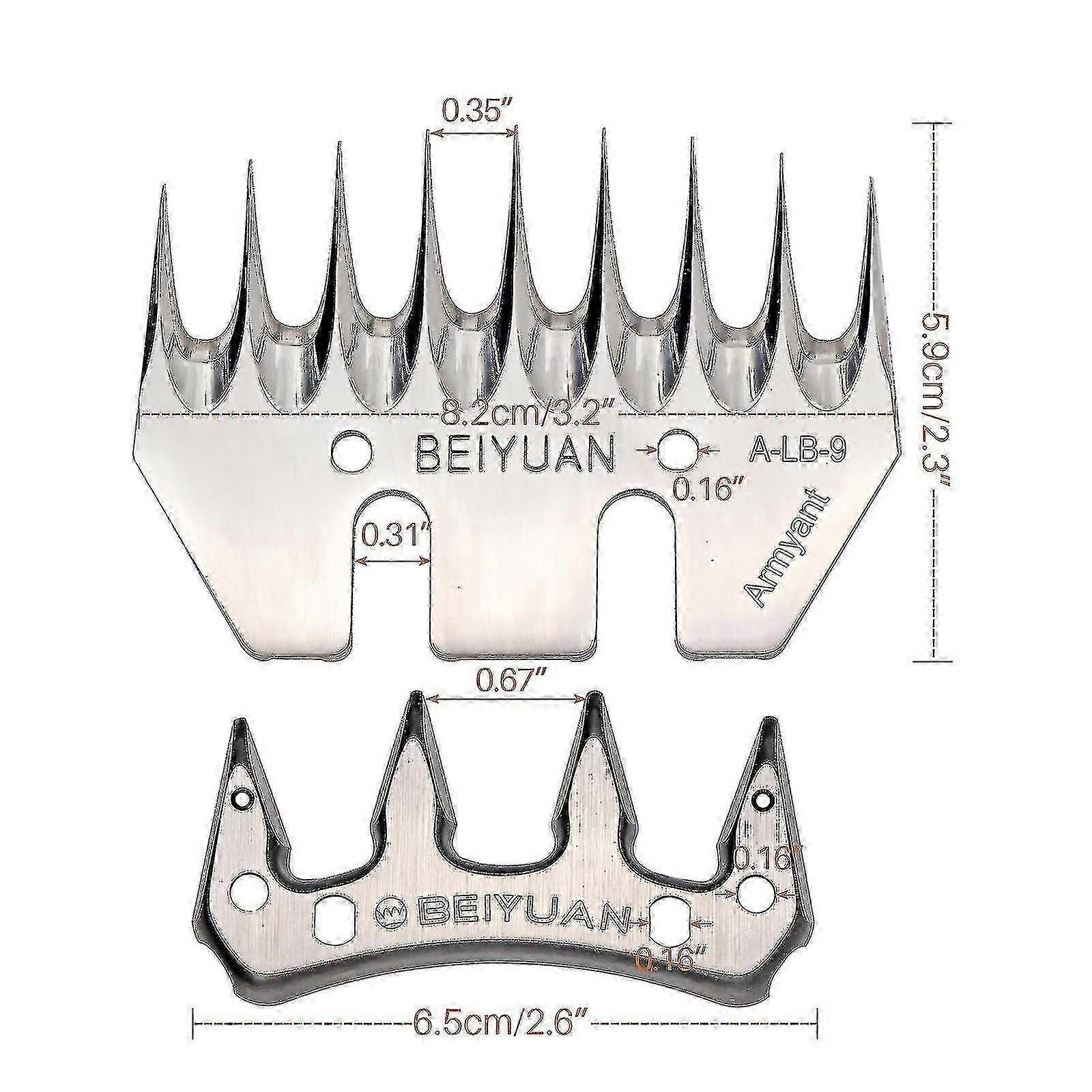 Sheep/goats Shearing Clipper Blade Convex Comb Cutter Shearing Clipper 9 Tooth Blade For Sheep Clipper Shears Scissorsd