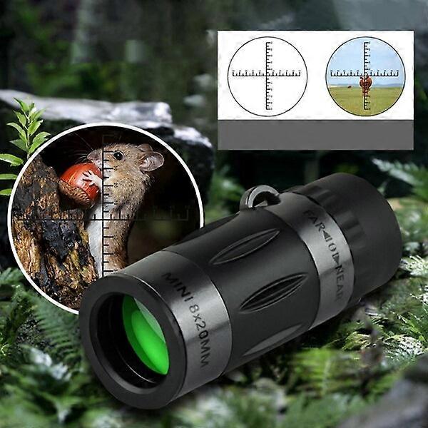Monocular telescope, 8x20, BAK4 prism multi-layer coating