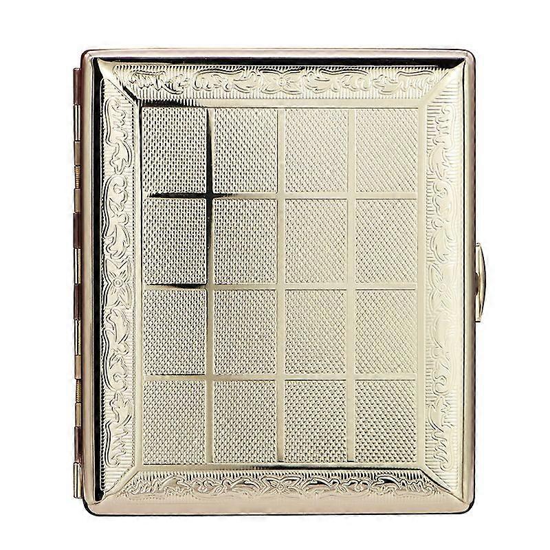 Copper 20pcs Mens Carved Ultra Thin Cigarette Box