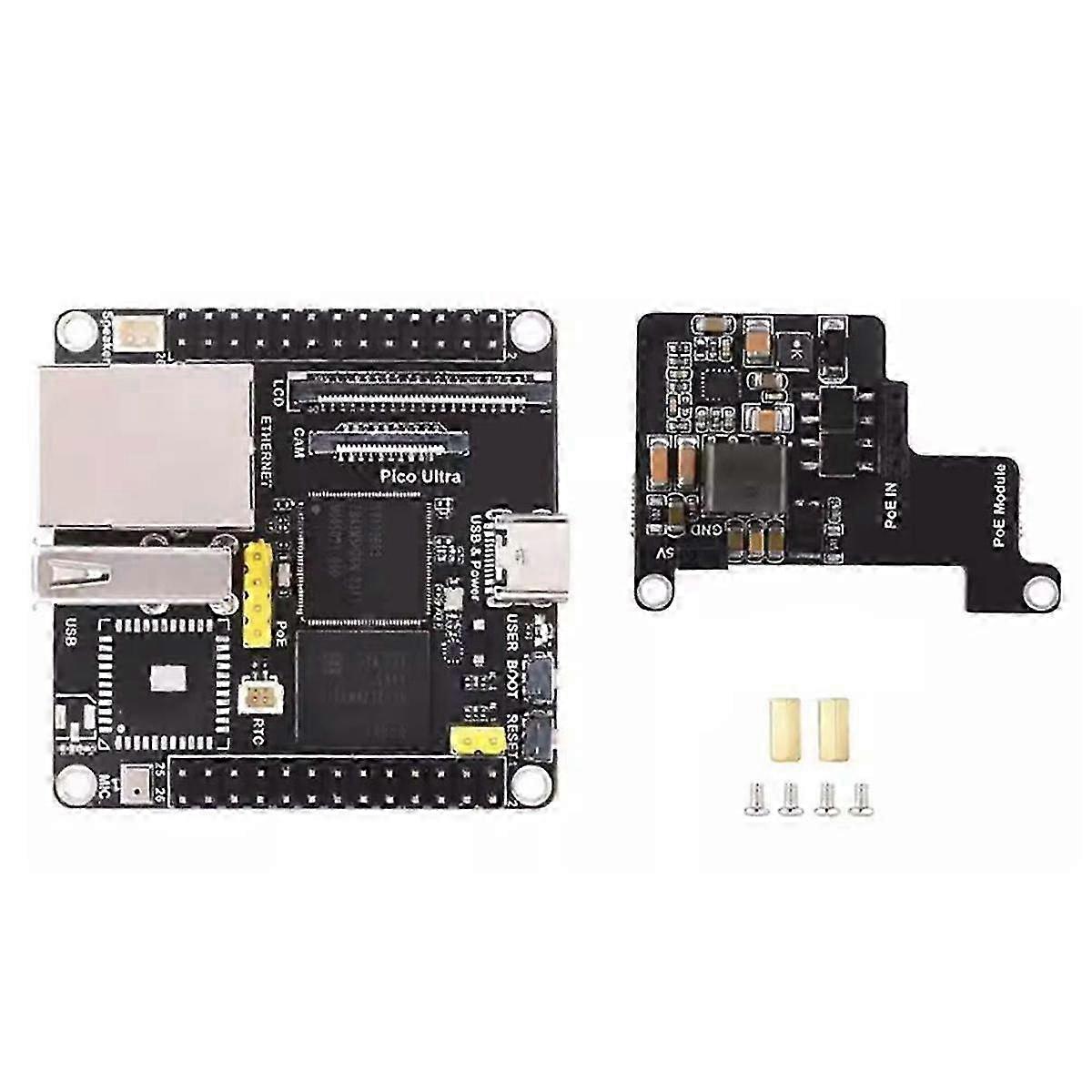 For Pico Ultra PoE Kit Development Board RV1106 RISC-V Linux 8GB EMMC Supports PoE Ethernet Power Supply
