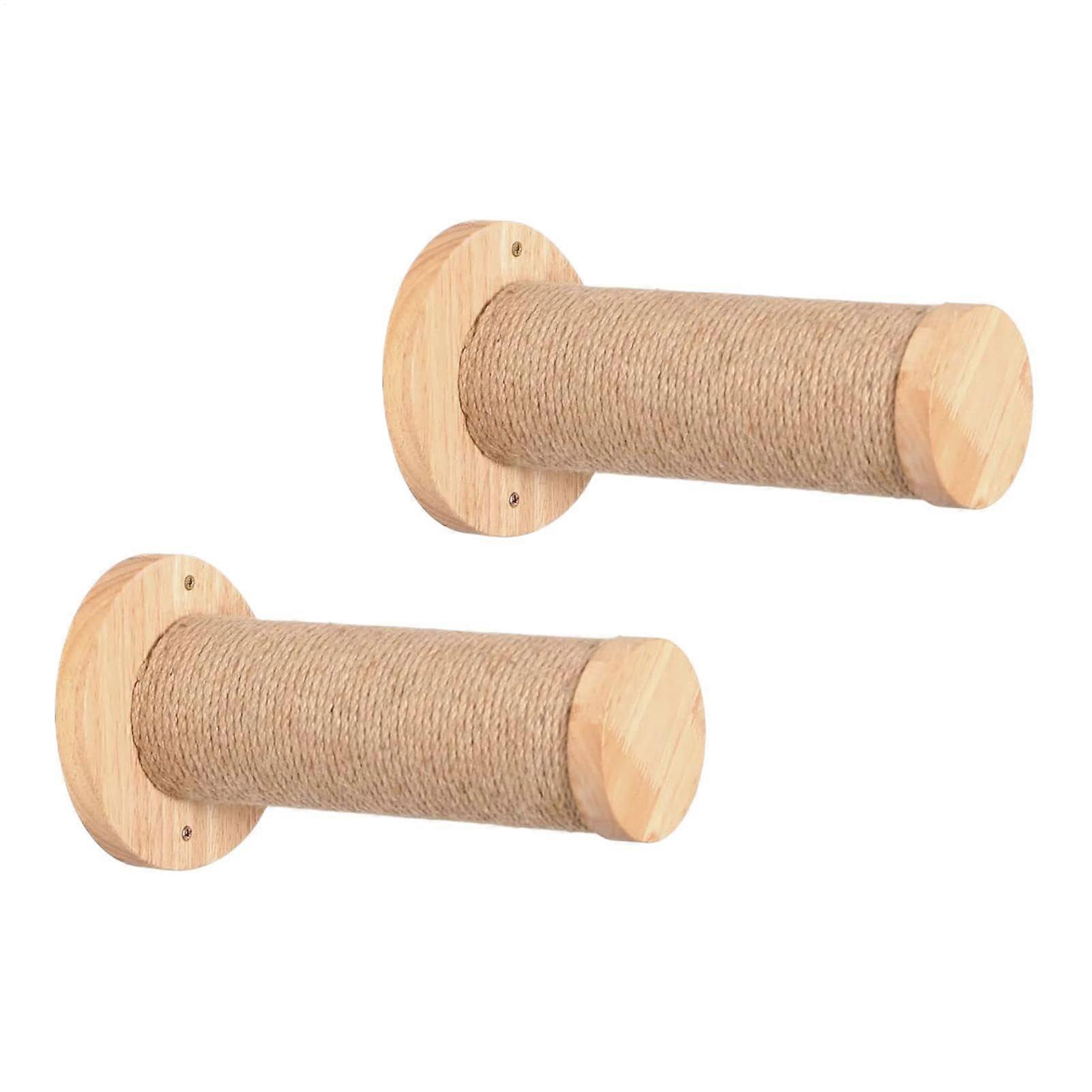 Cat Climbing Racks, Wall Mounted Cat Tree, Wooden Scratching Post, TwoPost Ladder, Safe and Stable Pet Furniture