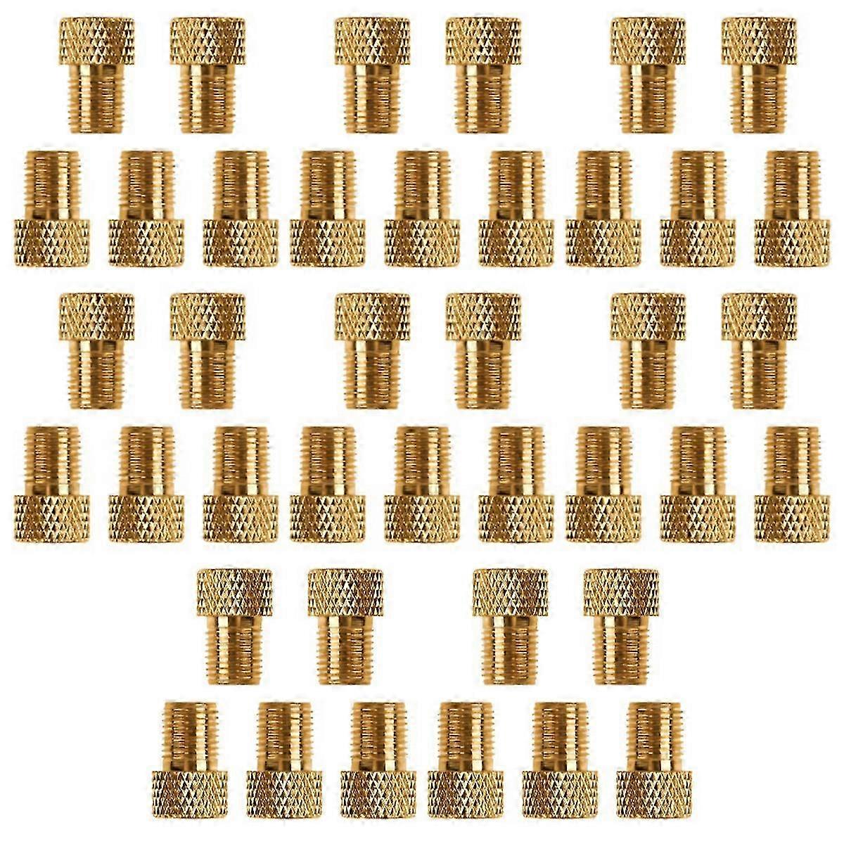 50Pcs Bike Valve Adaptor Valve Adaptor Gas Nozzle Tube Cycling Tool