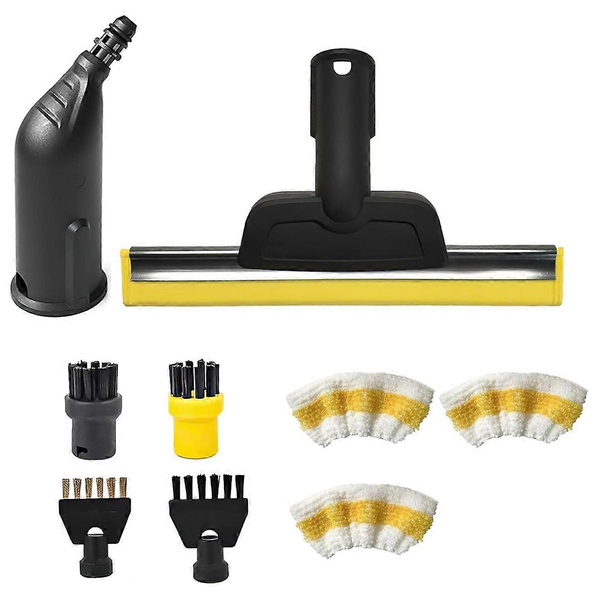 For SC1 SC2 SC3 SC4 SC5 Steam Cleaner Accessories Round Brush Joint Brushes Window Squeegee Microfibre Cloth