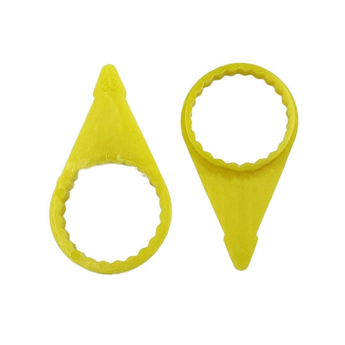 200Pcs Loose Wheel Lug Nut Indicator for 32mm 33mm Nuts High Visibility Yellow Wheel Check Indicato