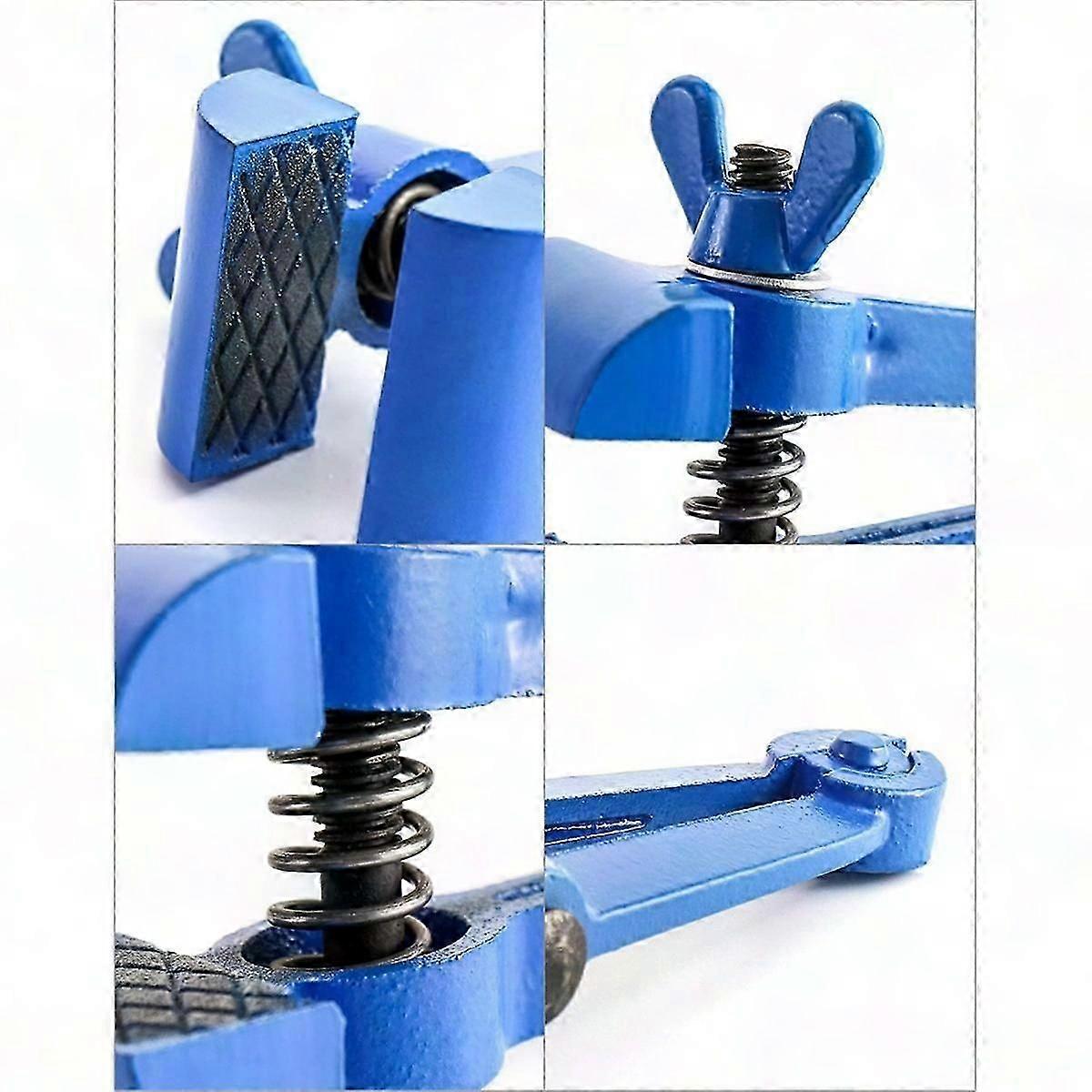 Steel Hand Vise Clamp for Plumbing & Workshop - Spring Pipe Tool with Durable Handle