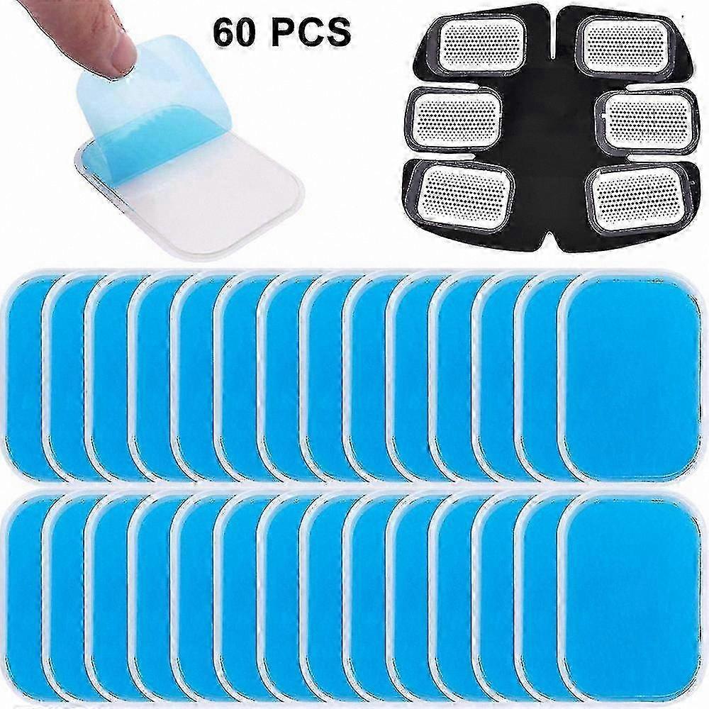 60 Gel Pads for Abdominal Muscle Stimulation Replacement Sheets