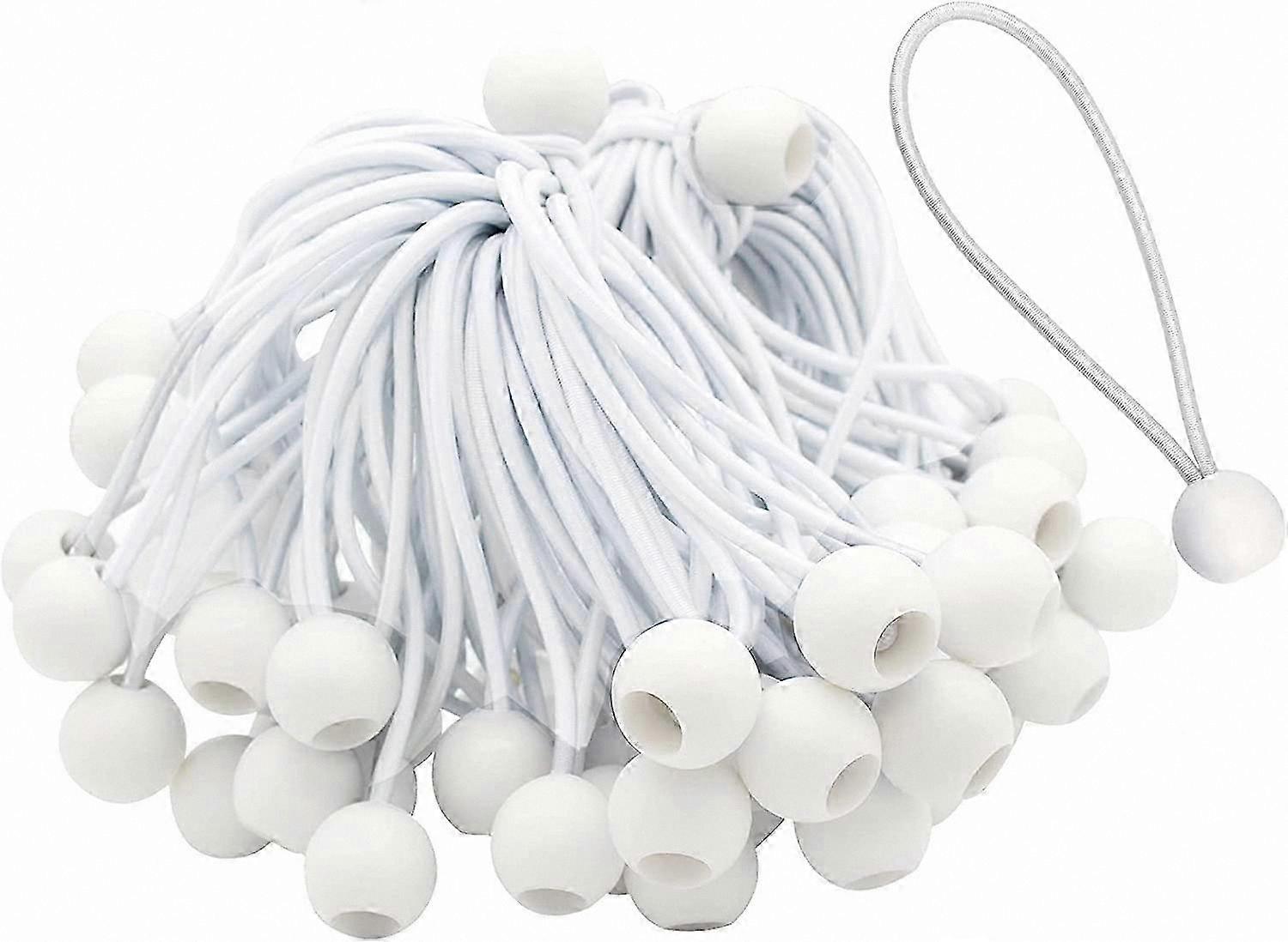 50-Pack Durable Elastic Cords with Hooks for Securing Tents, Tarps, and Outdoor Gear