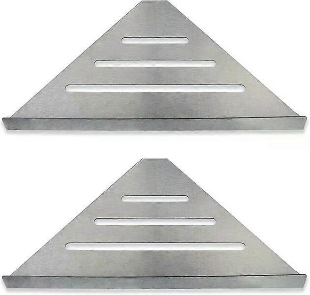 Corner shower rack, 2-pack, triangular design, space-saving and tool-free installation
