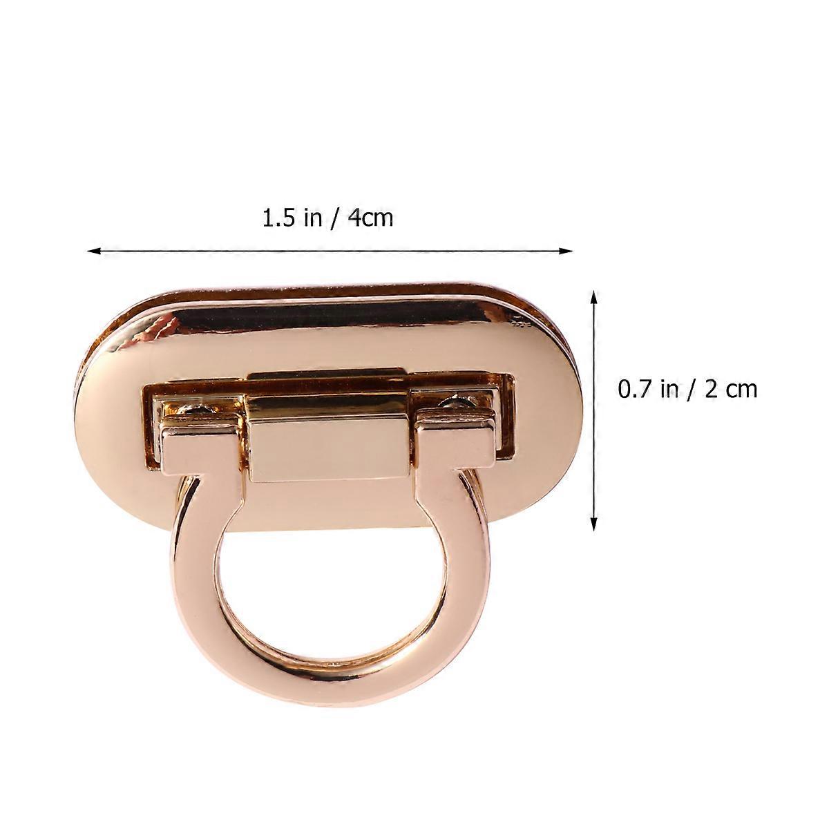 Durable Alloy padlock for Bag with Fashionable Design and Easy Installation Golden 4PCS