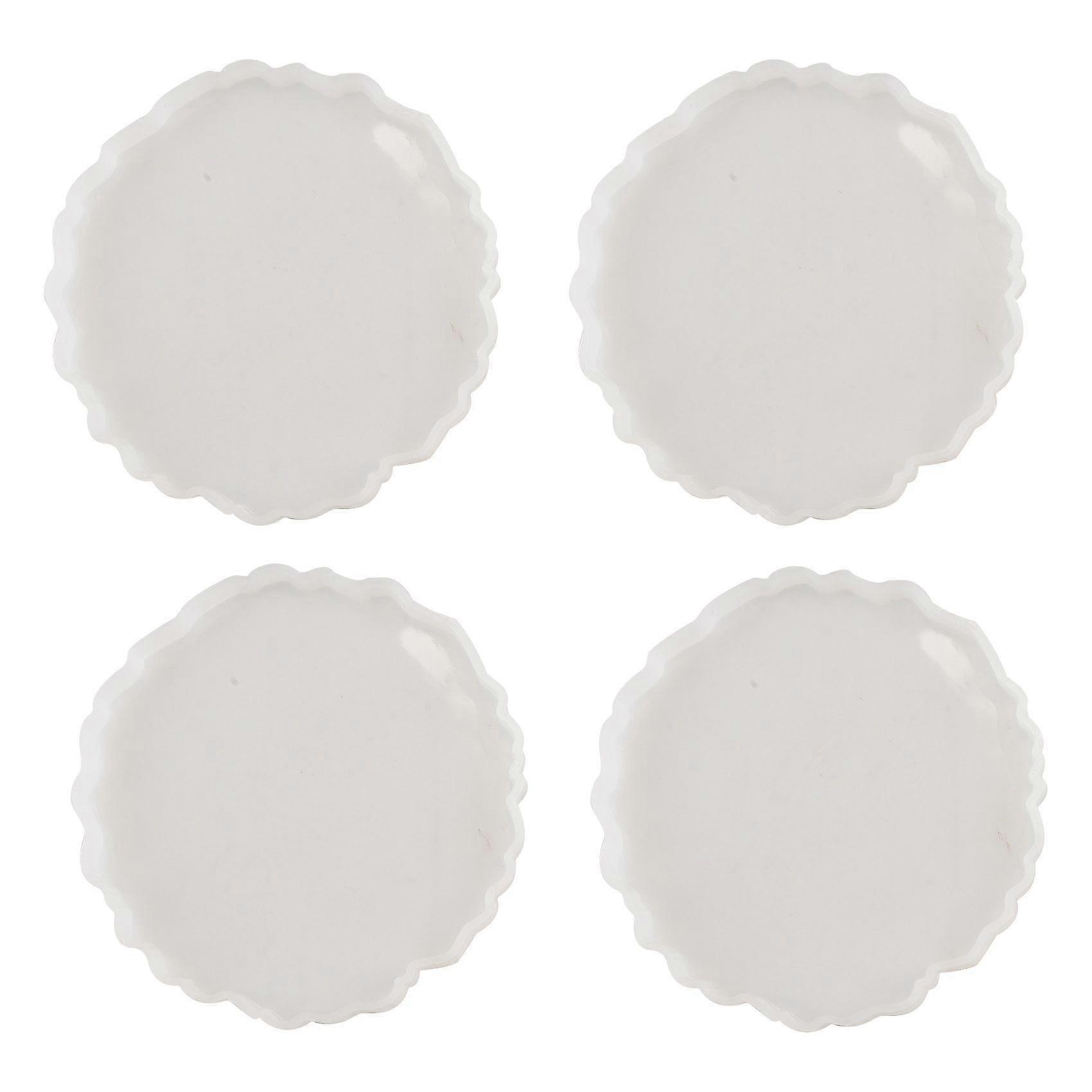 4 Pcs Silicone Agate Coaster Resin Casting Making Mold,Coaster Epoxy Molds Craft DIY, Home Decorati
