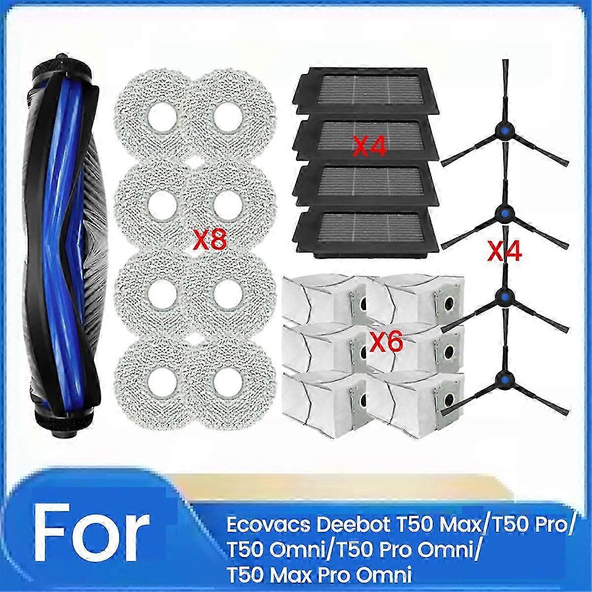 23PCS for T50 Max/T50 Pro/T50 Omni Filter Dust Bag Mop