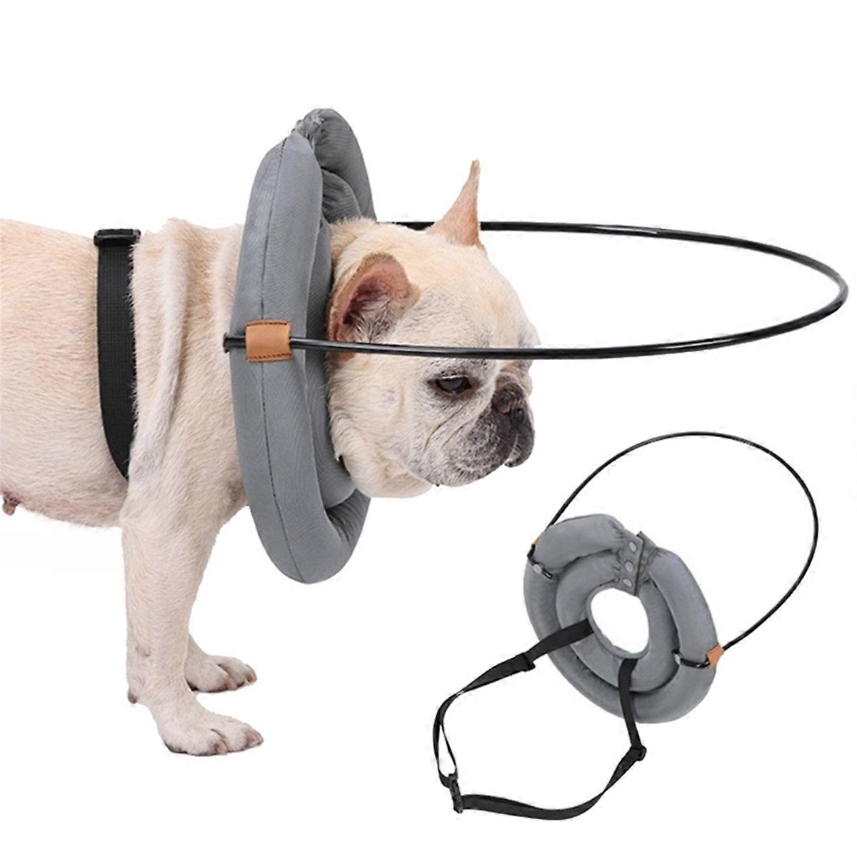 盲目の犬用ハーネスガイドデバイス犬用バンプ小型中型大型犬用保護盲目の犬ペット衝突防止用品L