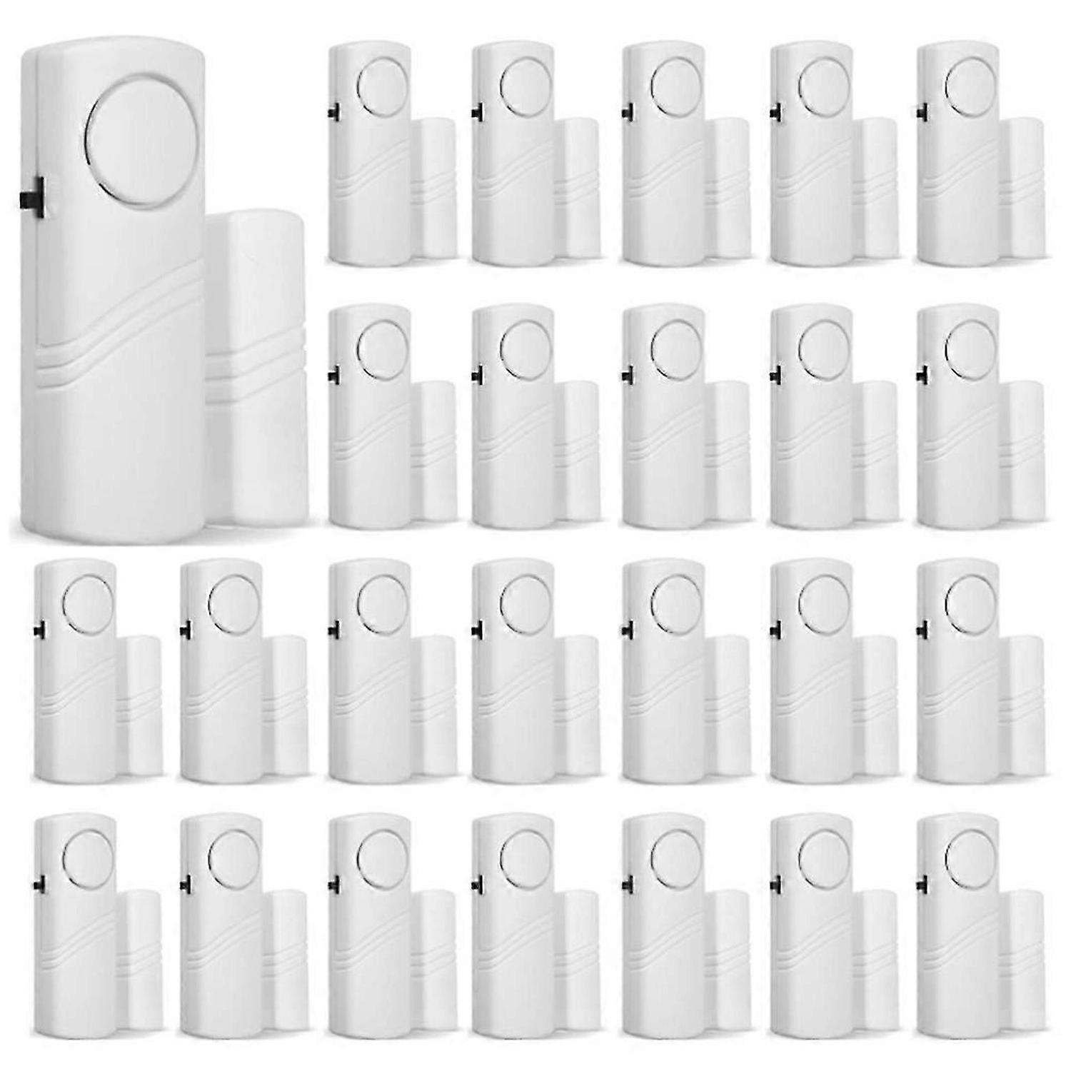 24Pcs Door and Window Alarm Electronic Alarm Window Alarm Sensor Anti-Burglary Window Security Alarm