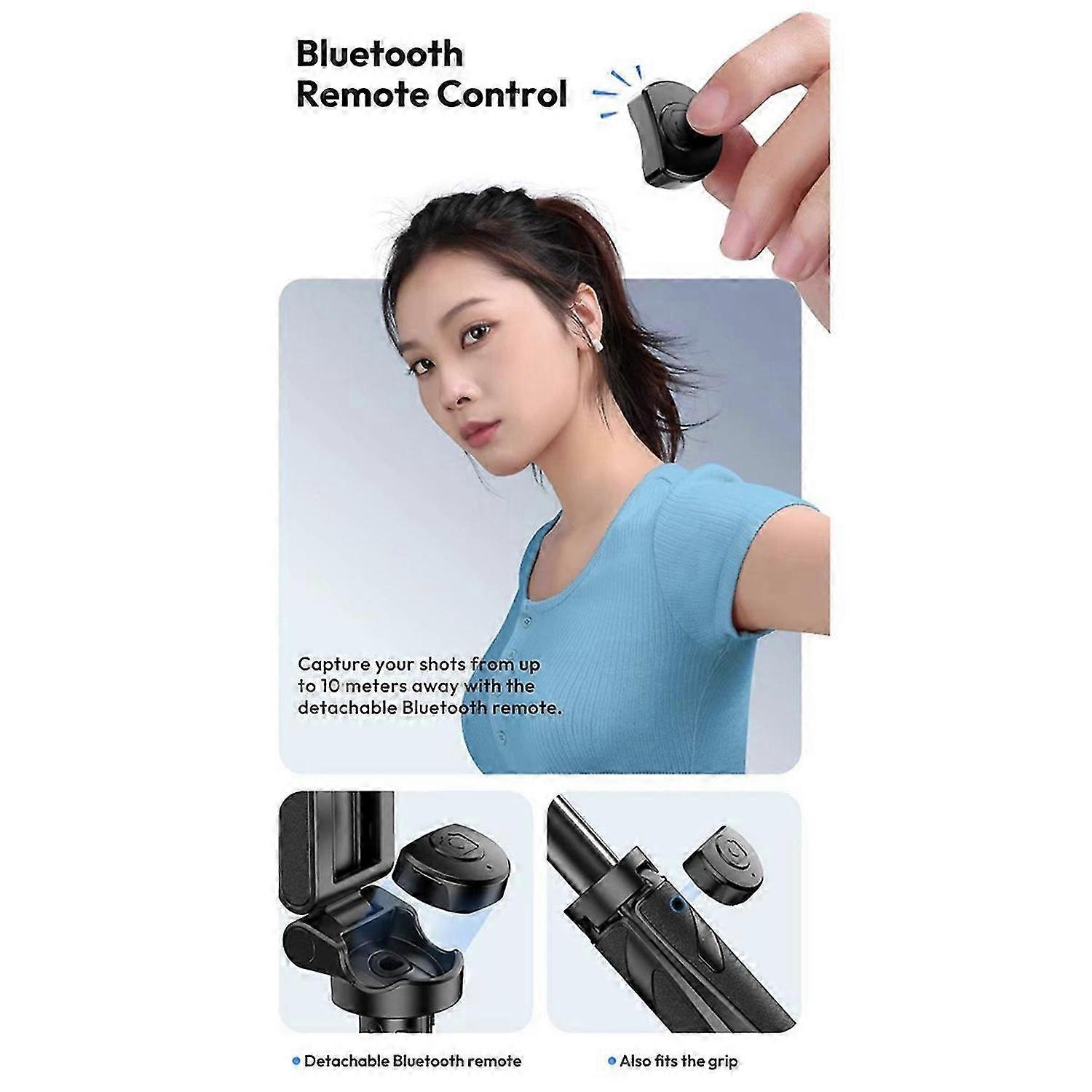 JJ03 Magnetic Phone Tripod Wireless Phone Grip Selfie Stick Desktop Tripod for 16 15 14 13 Pro P