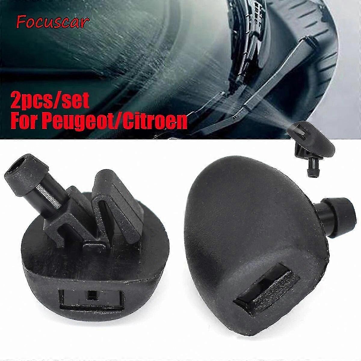 2-Pack Windshield Washer Nozzles Compatible with Multiple Car Models