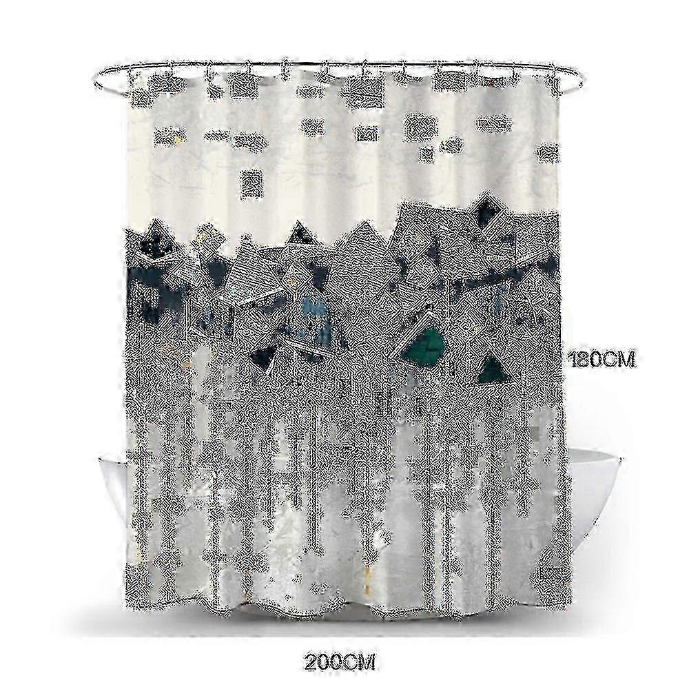 Functional Waterproof Shower Curtain - Multiple Size Options and Color Choices 2025