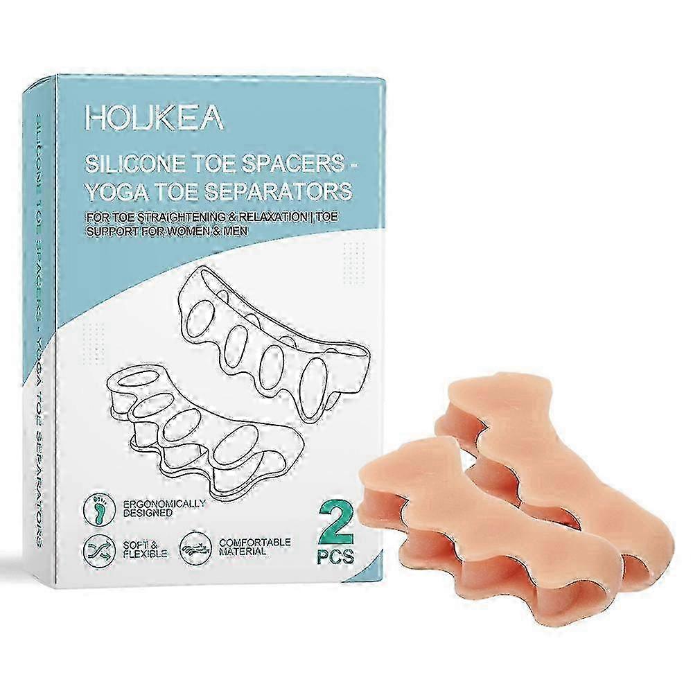 1-6Pcs Ergonomic Silicone Toe Separators for Toe Stretching Relaxation 2025