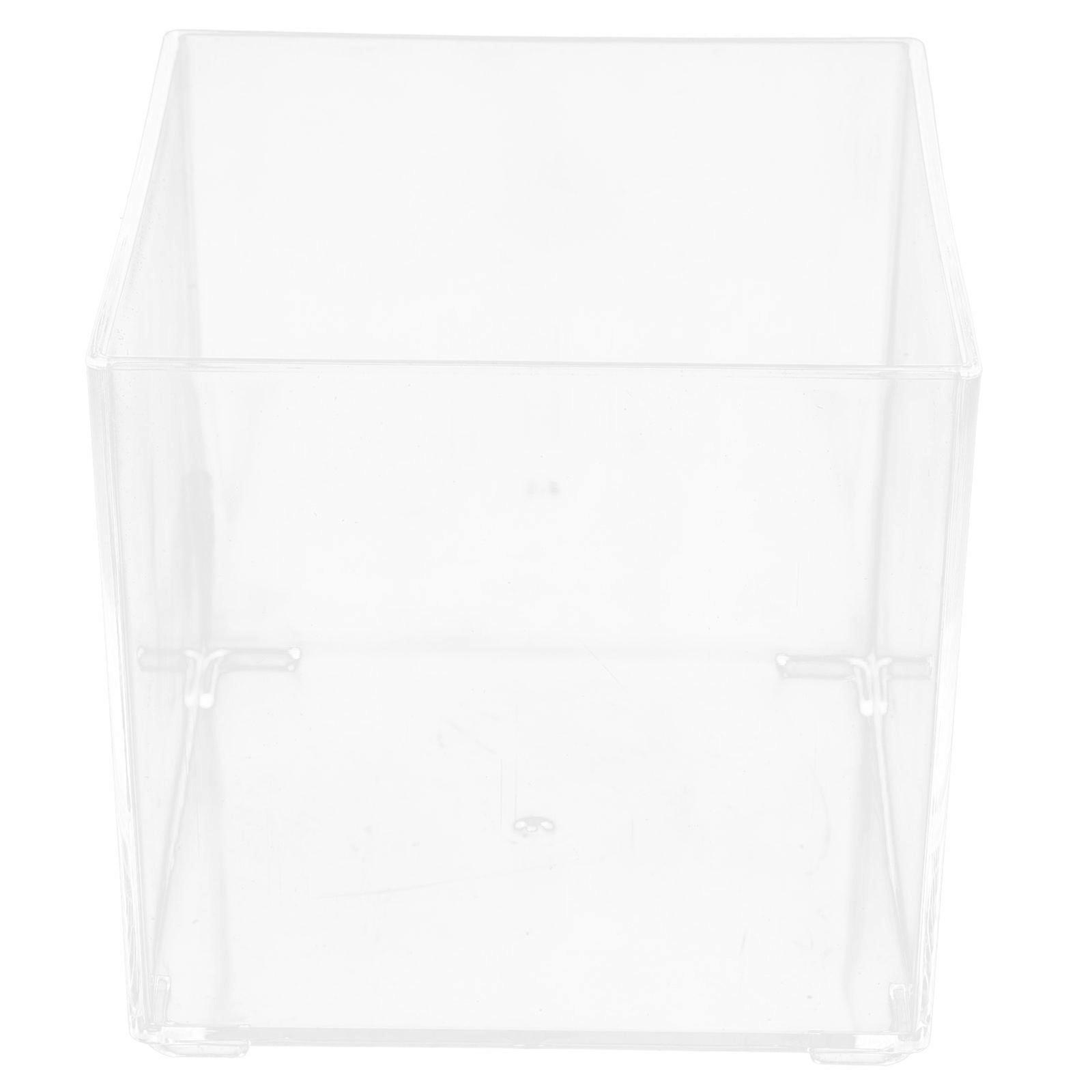 Coffee Storage Box Transparent Organizer For Home Office Cafes And Restaurants 9X9X8.8CM 1Set
