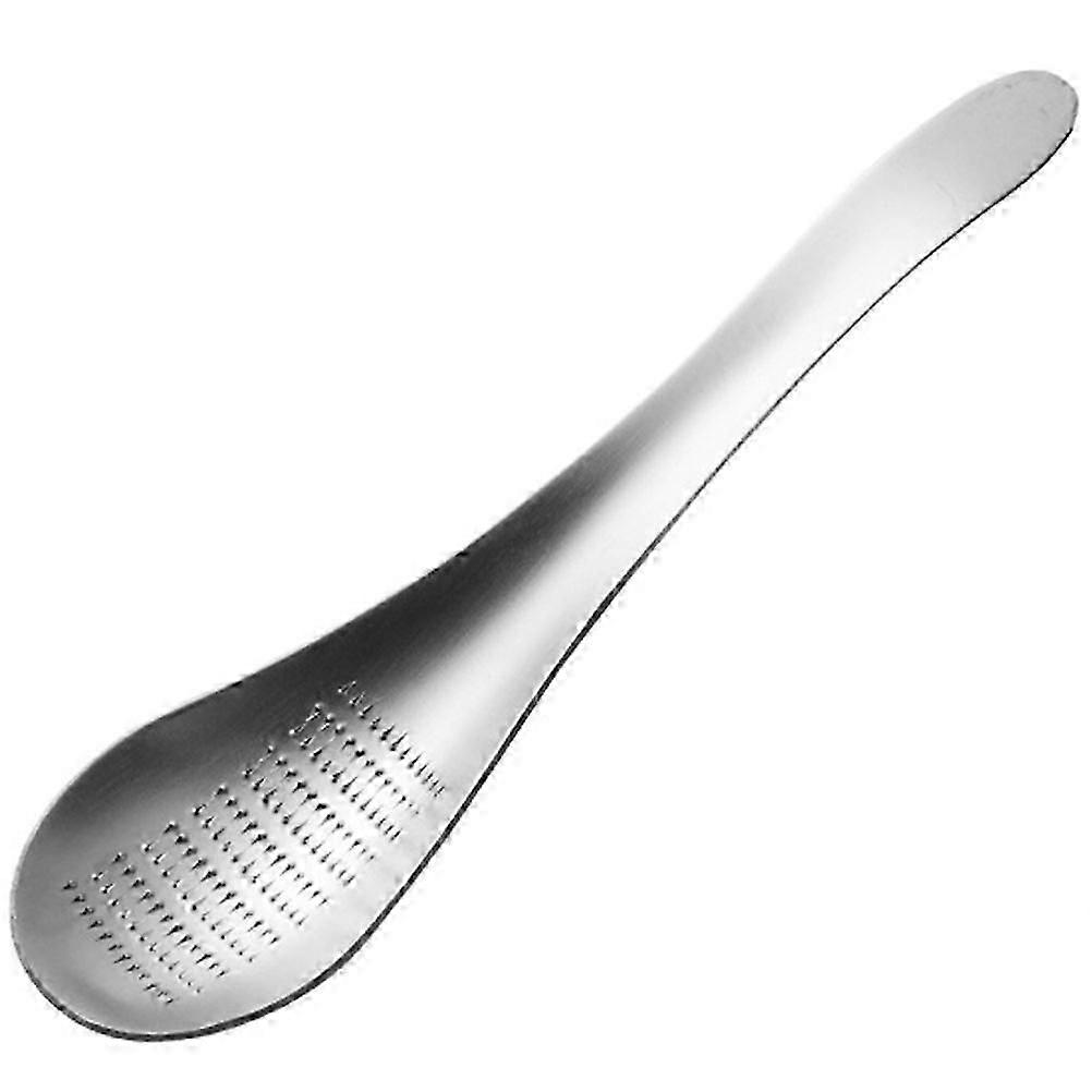 Garlic Ginger Grinder Multipurpose Grinding Tool Ceramic Spoon-Shaped Cooking 17X4.3X1CM 1Pack